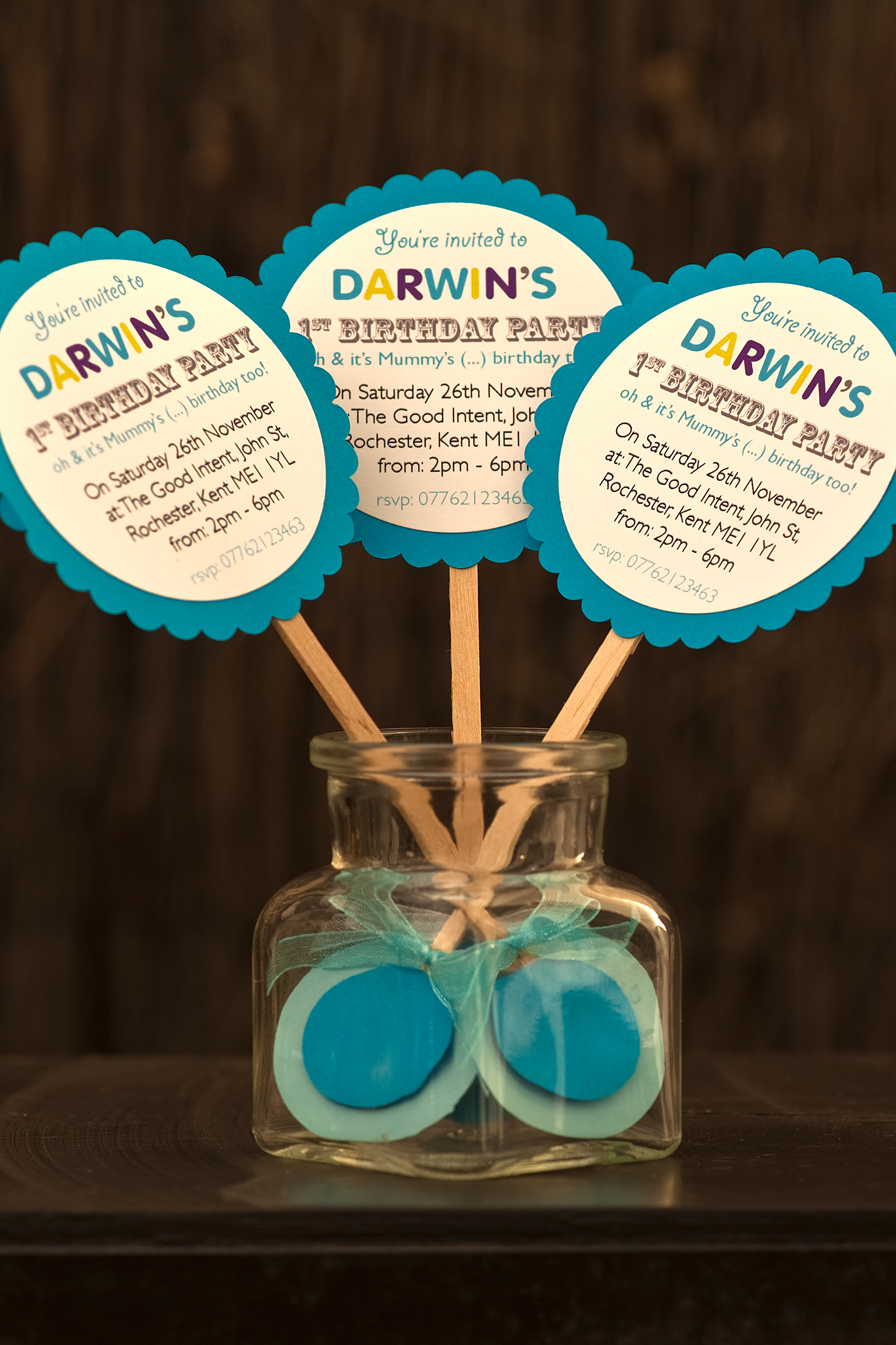 Novelty Baby Rattle Invitations