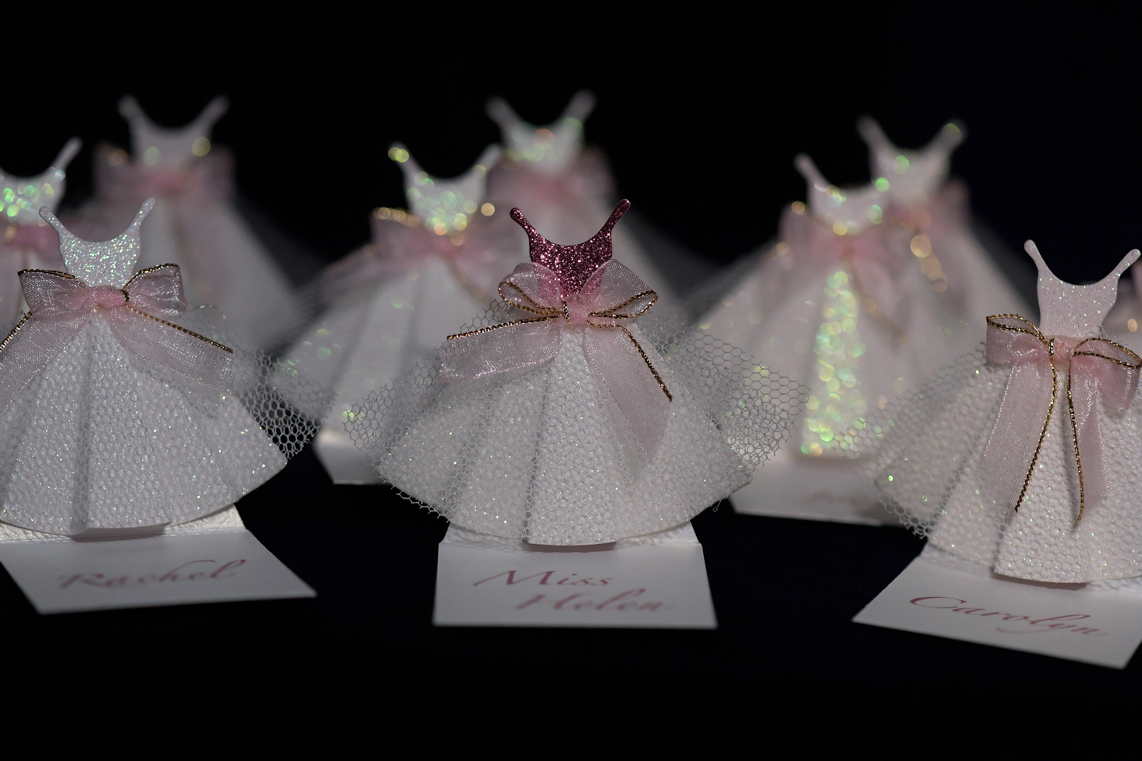 Ballerina Tea Party Table Place Cards