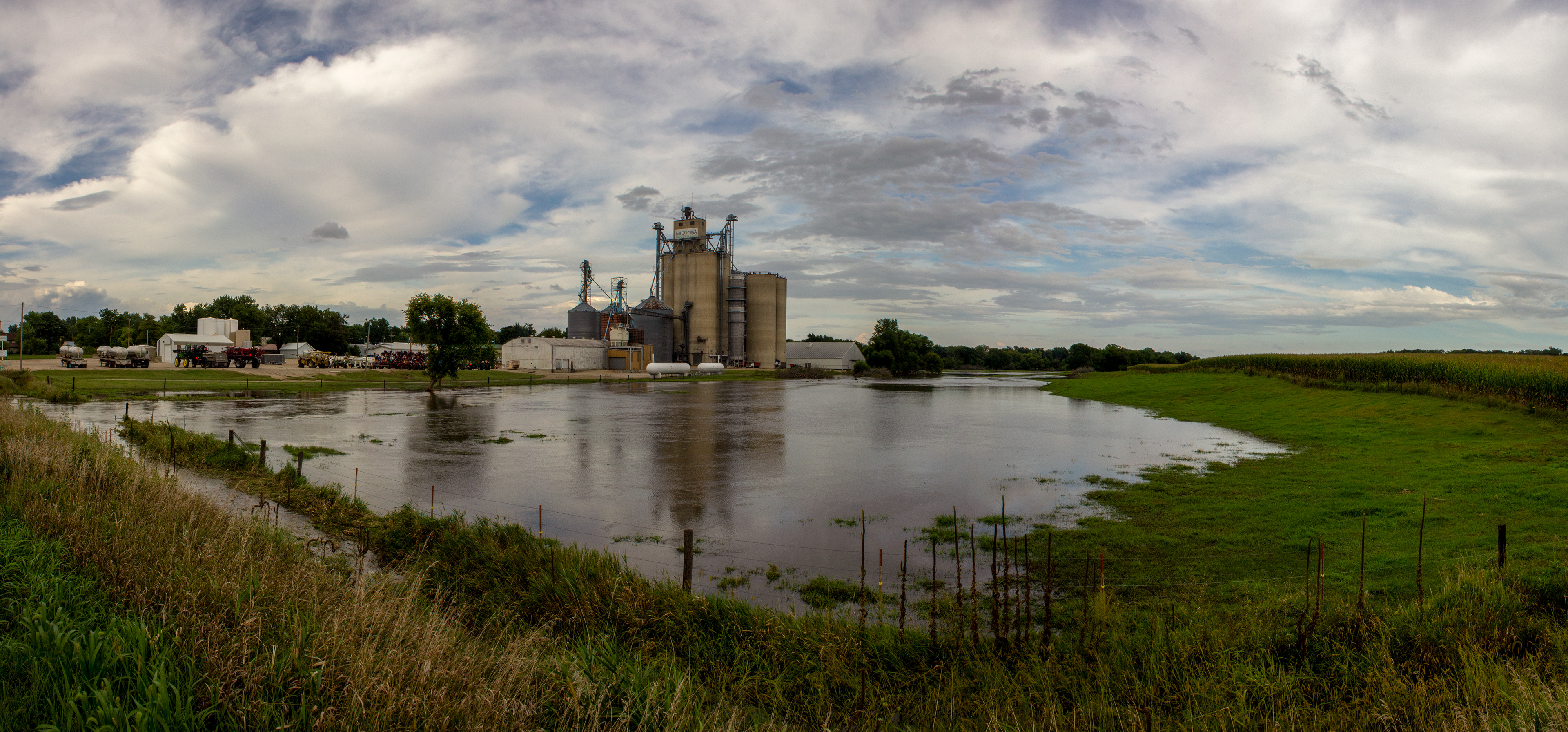 Beaman Co-op when flooded 2019