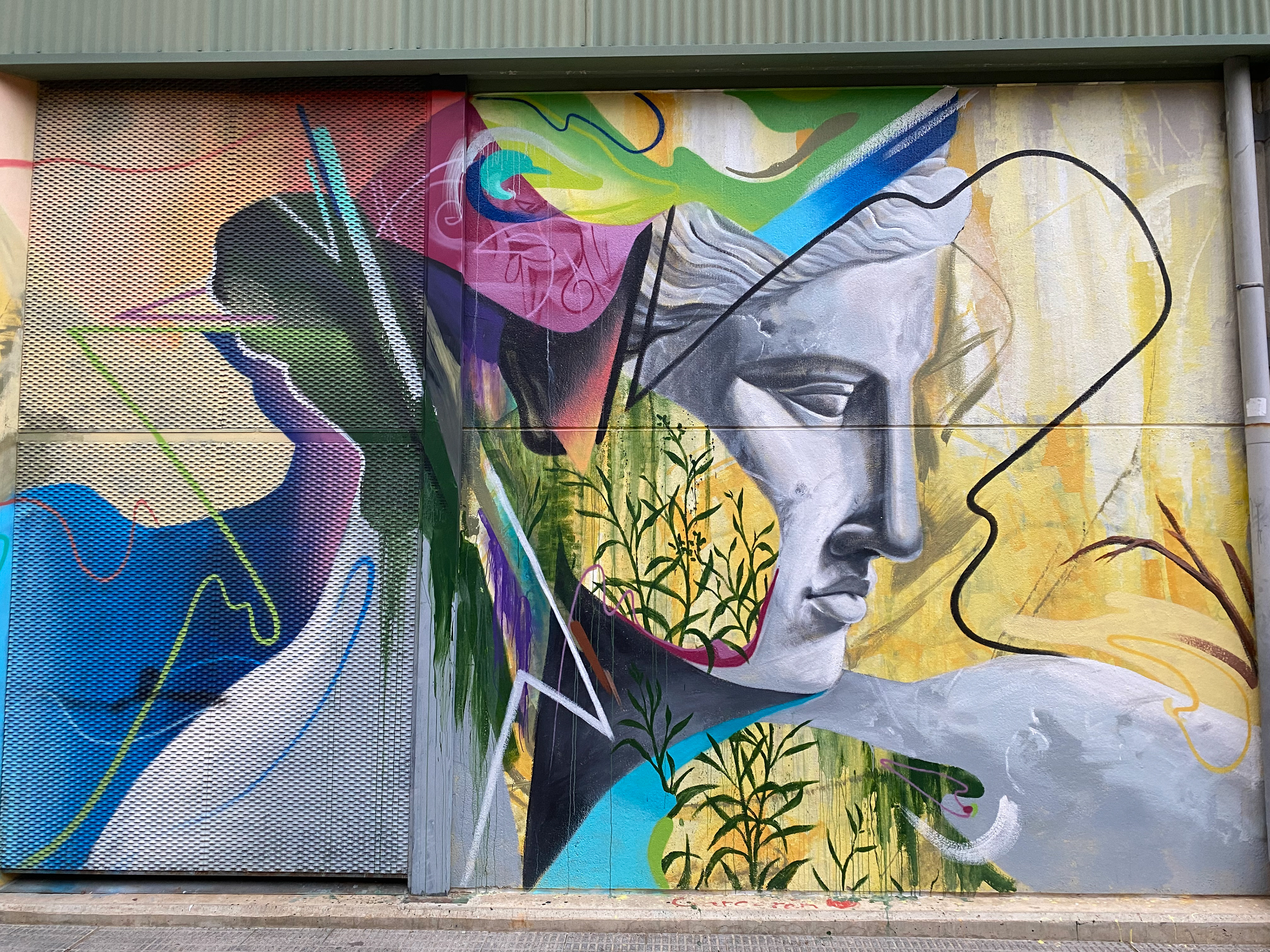 Obra de Kraser (Artista urbano cartagenero)