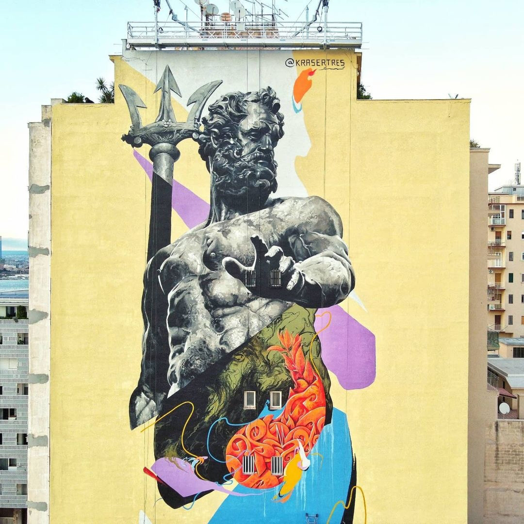 Obra de Kraser (Artista urbano cartagenero)