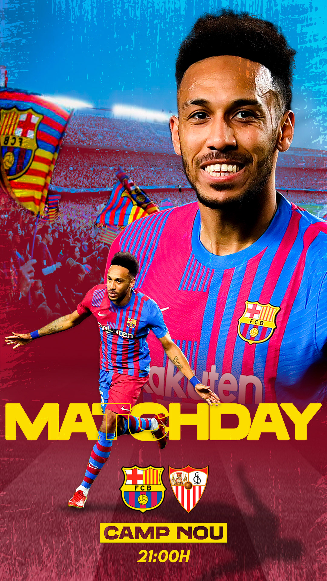 Creatividad para partido Barcelona vs Sevilla 2022