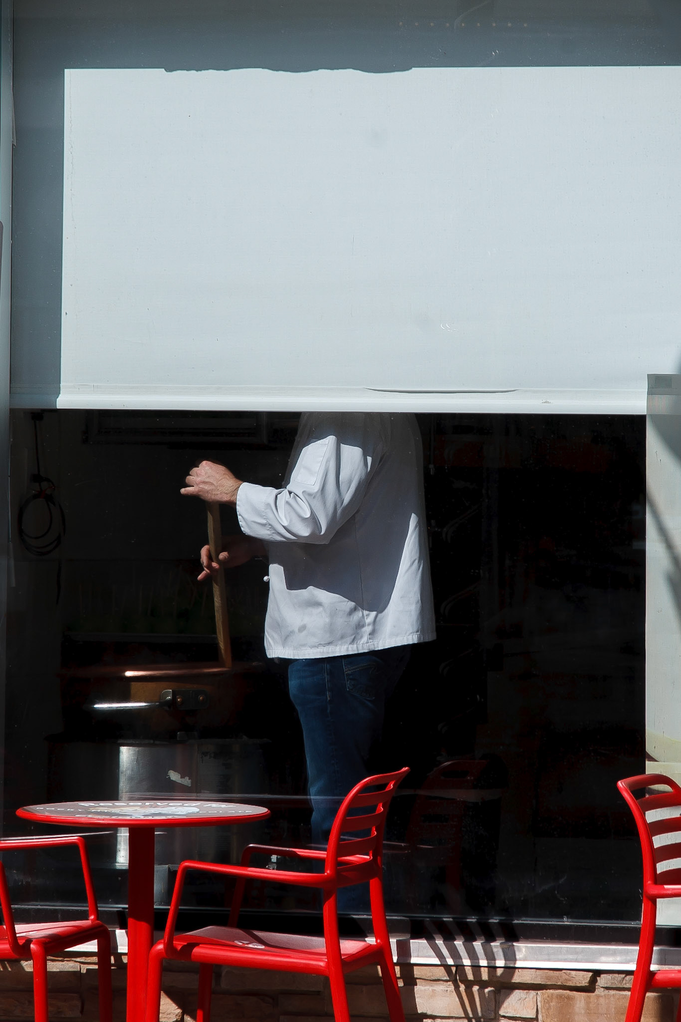 The chocolate-maker.