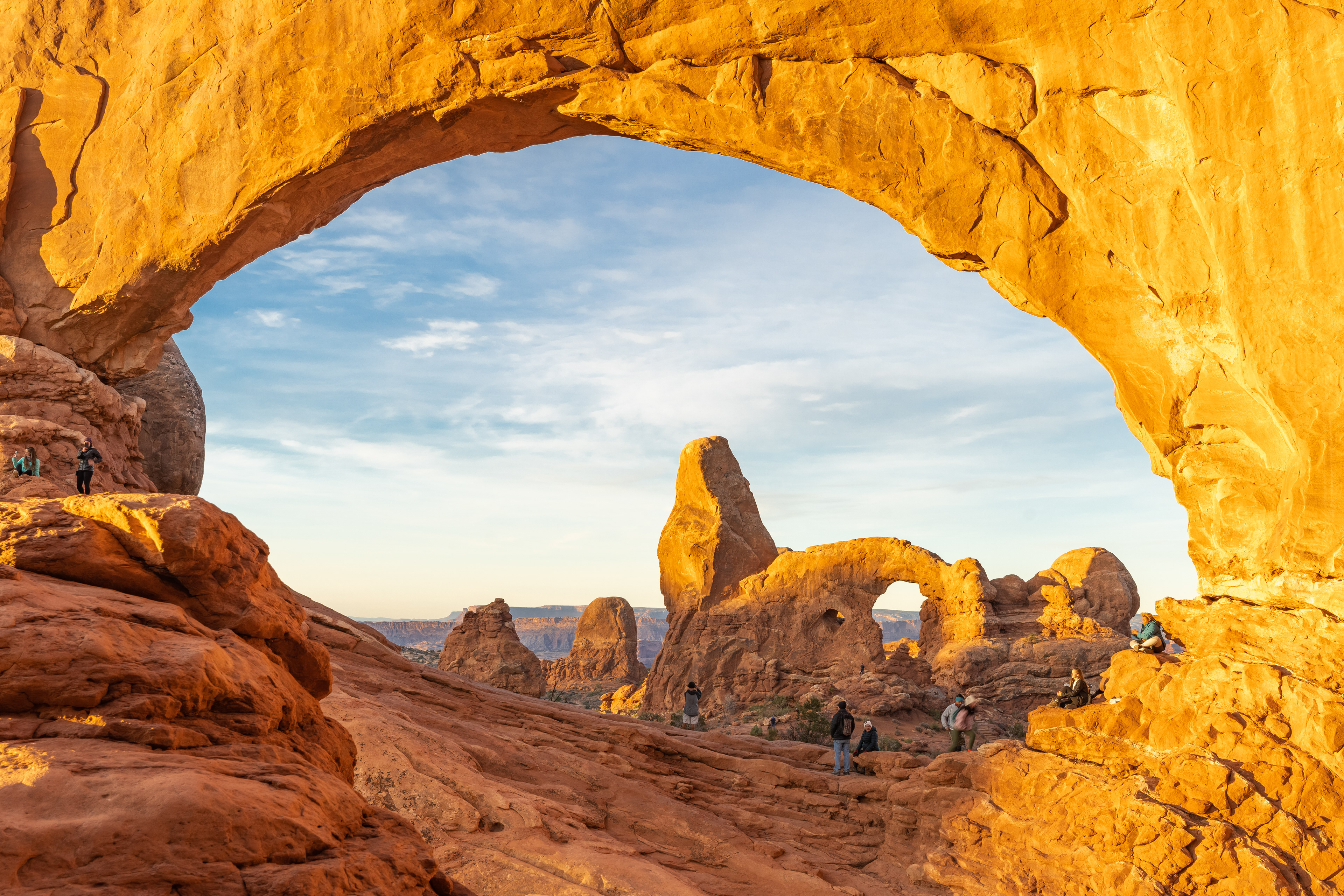 View of Turret Arch through the North Window