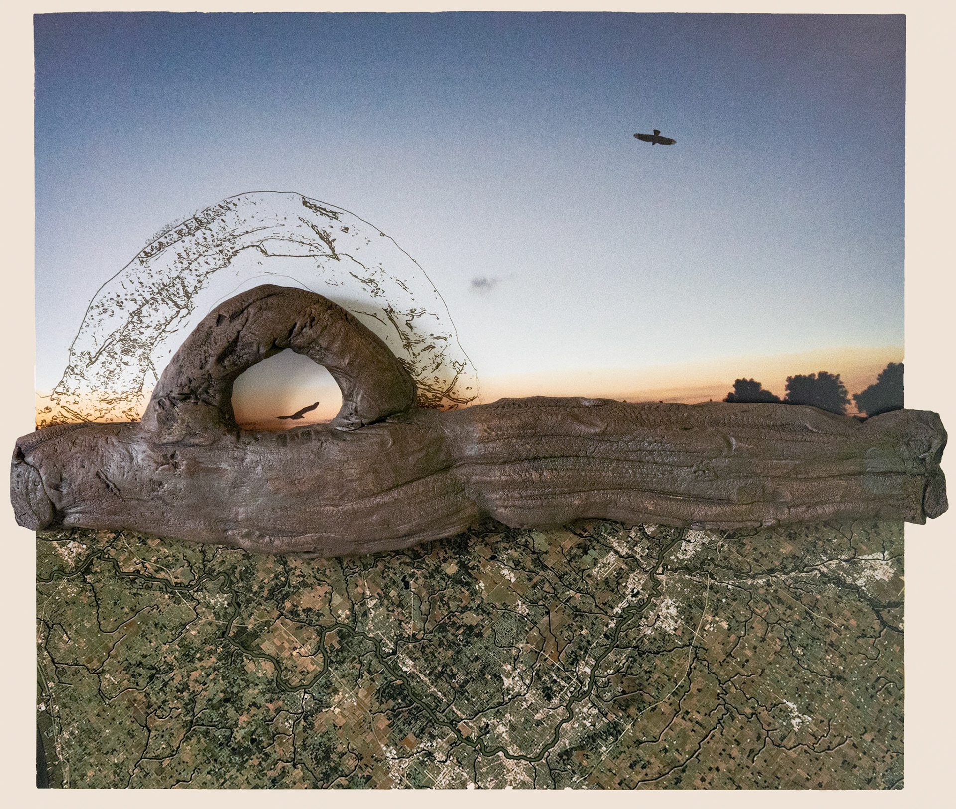 Between Earth and Sky cxix. 16x 18x 2"