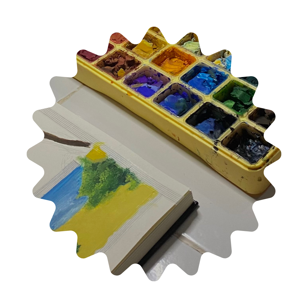 WIP beach painting