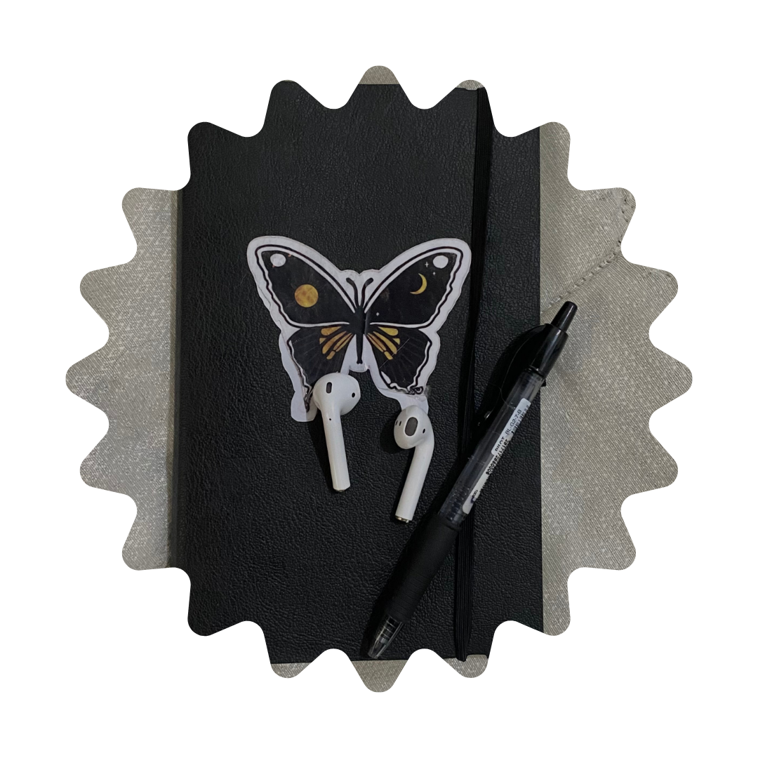 My go-to journal and airpods