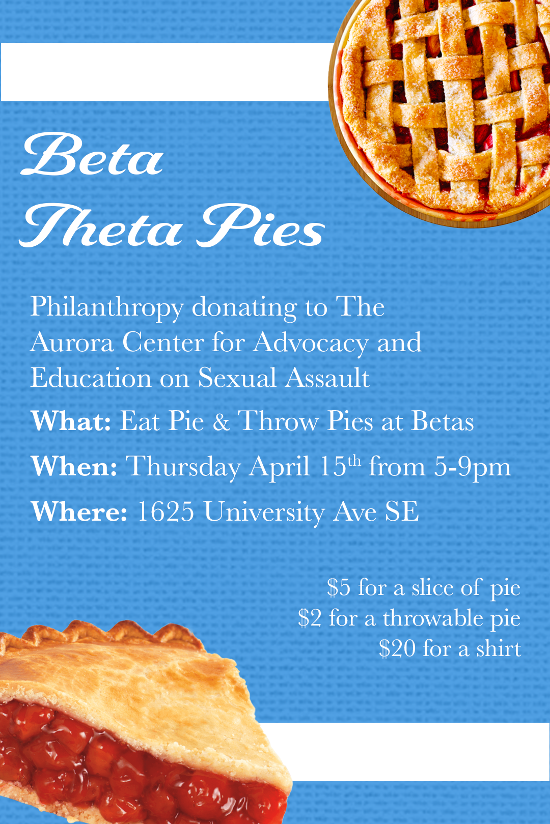 Beta Thea Pies 2021 Social Media Flyer