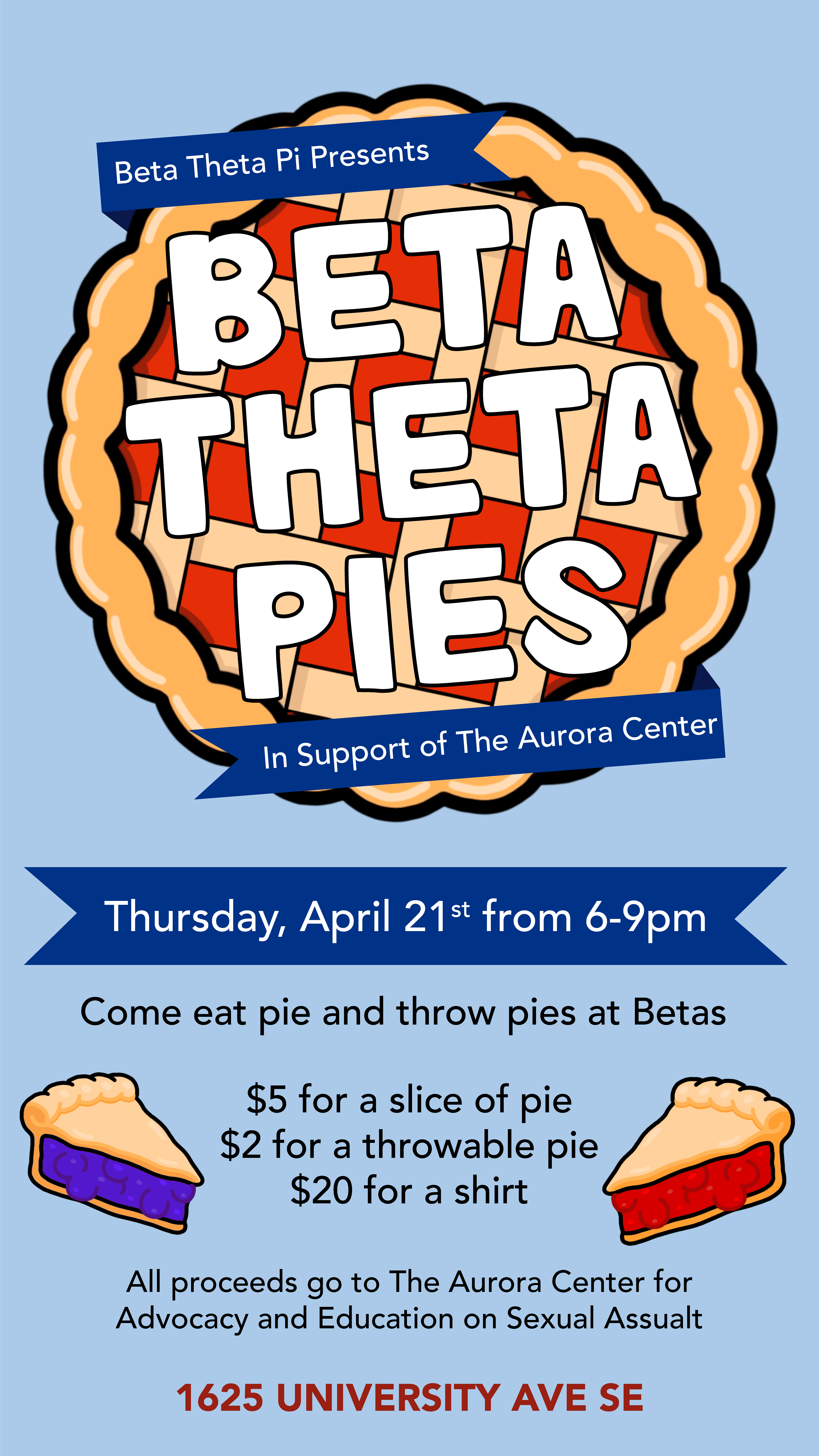 Beta Theta Pies 2022 Social Media Flyer