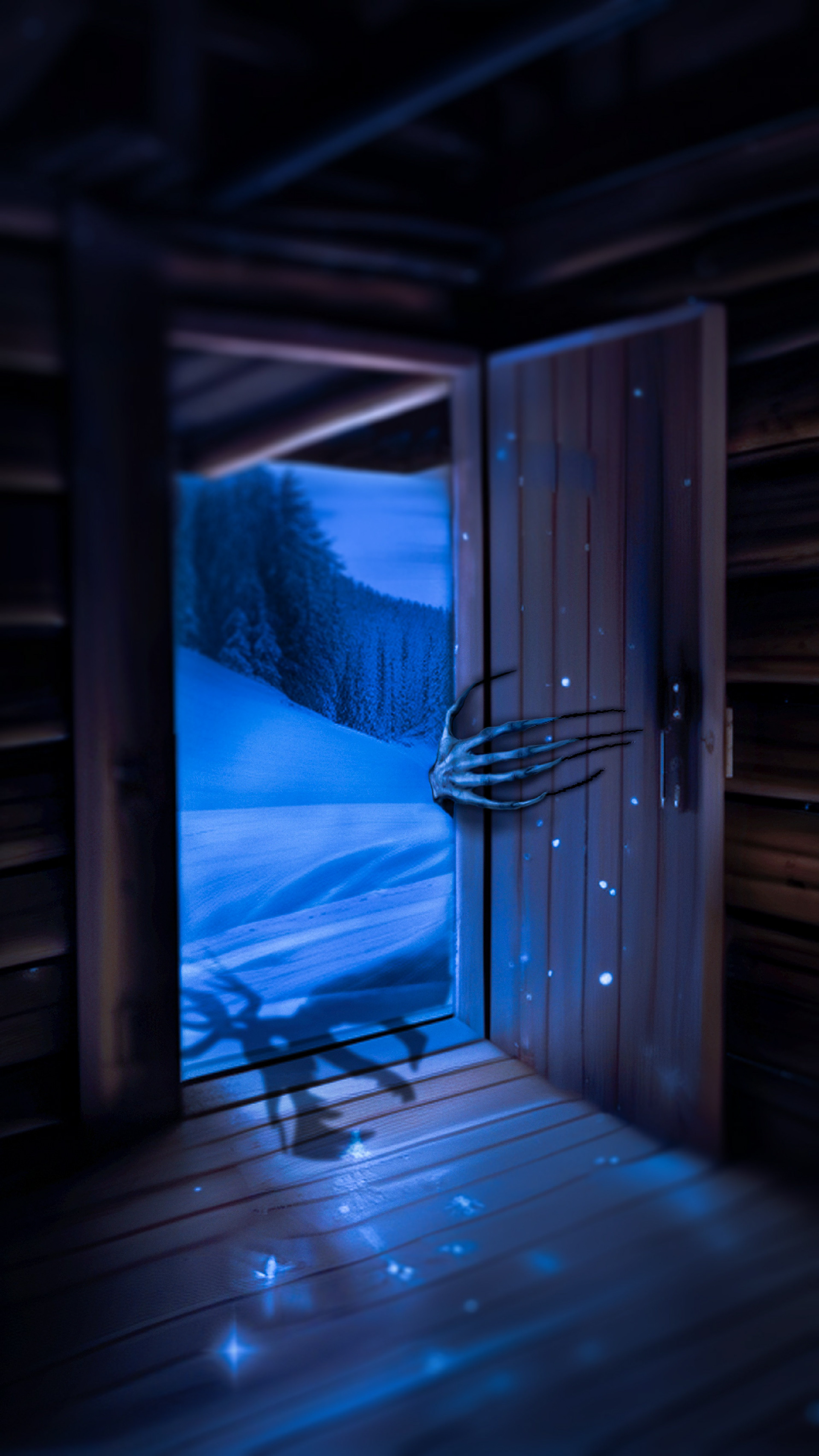 Photo composite in Photoshop combining various elements that were generated using Midjourney