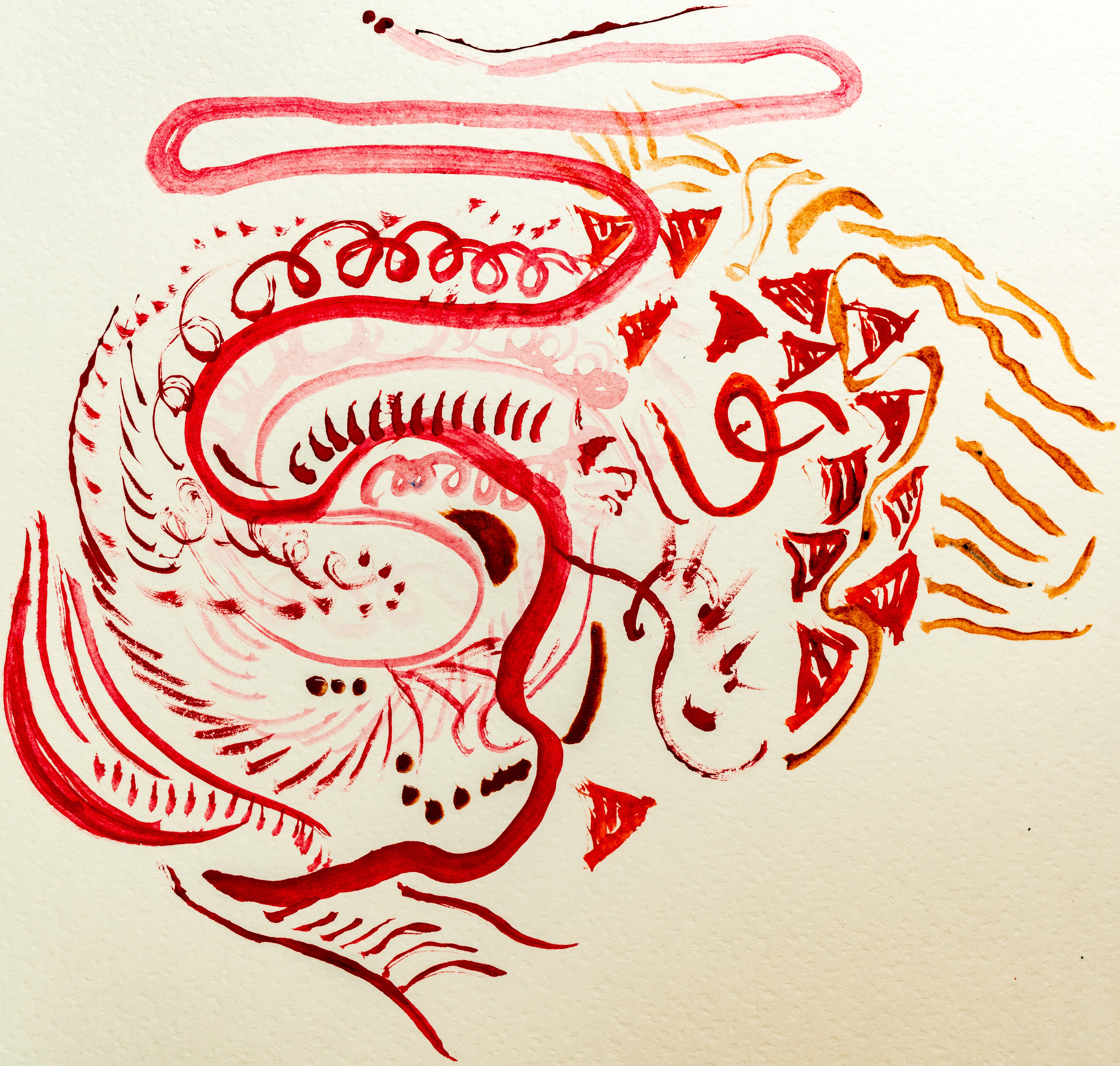 synaesthesia with watercolour drawing