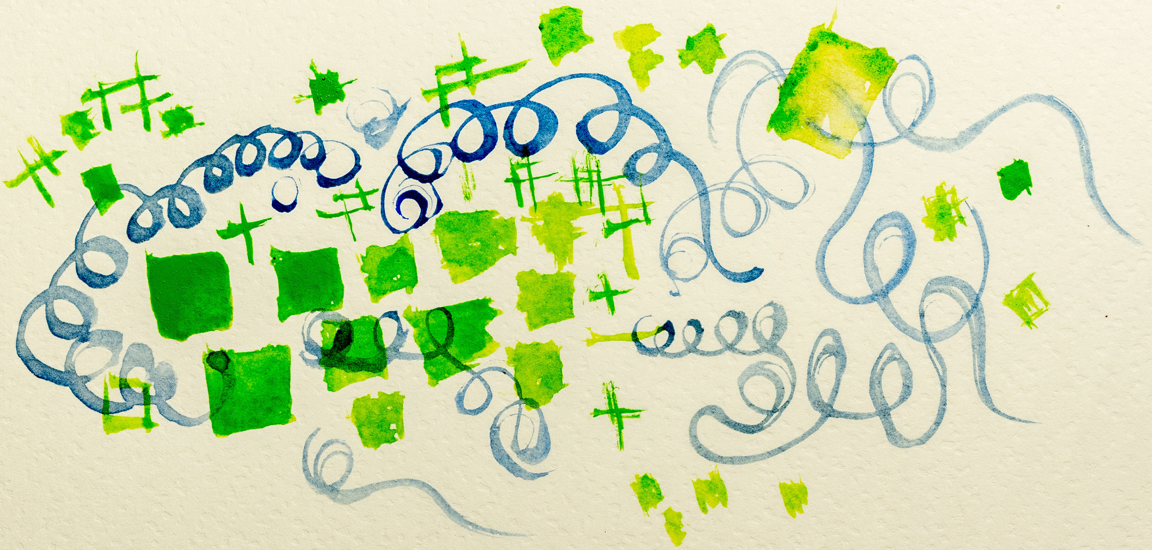 synaesthesia with watercolour drawing