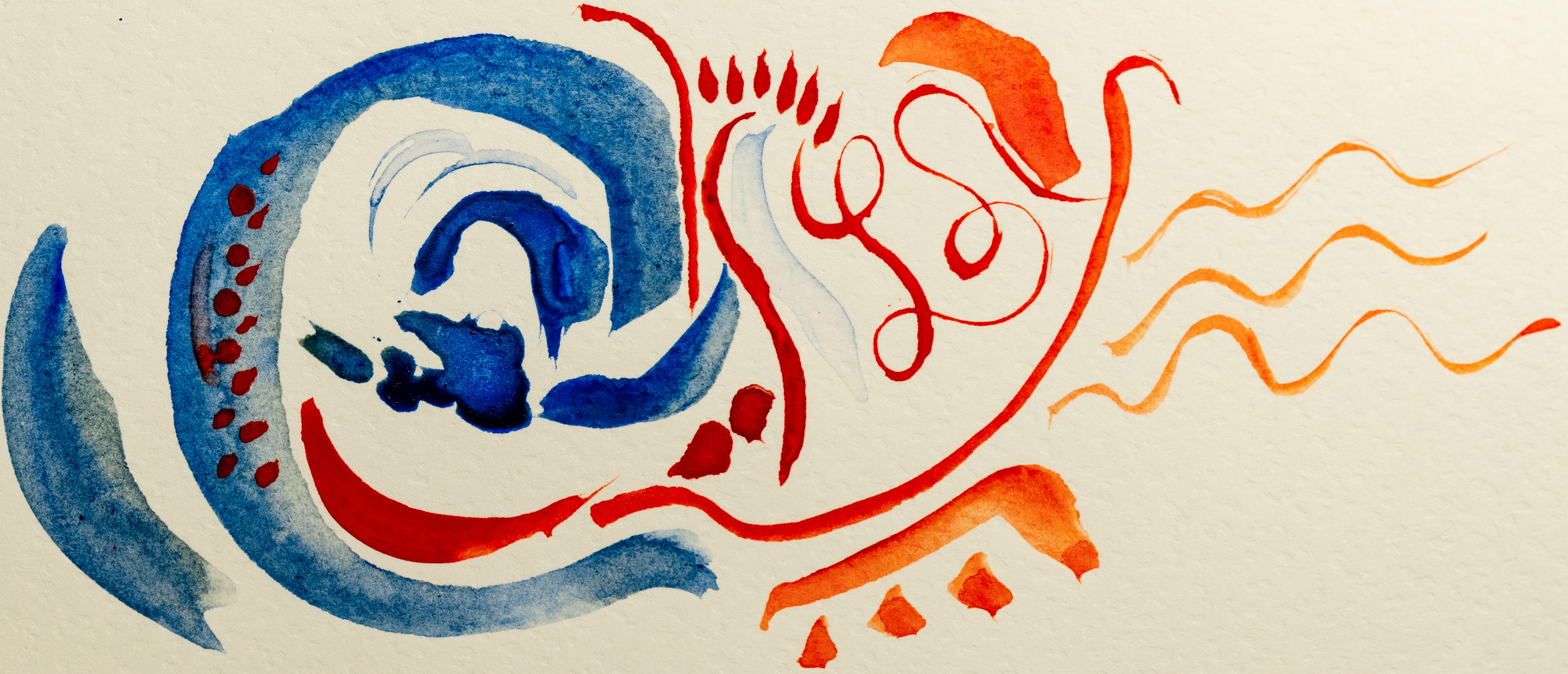 synaesthesia with watercolour drawing