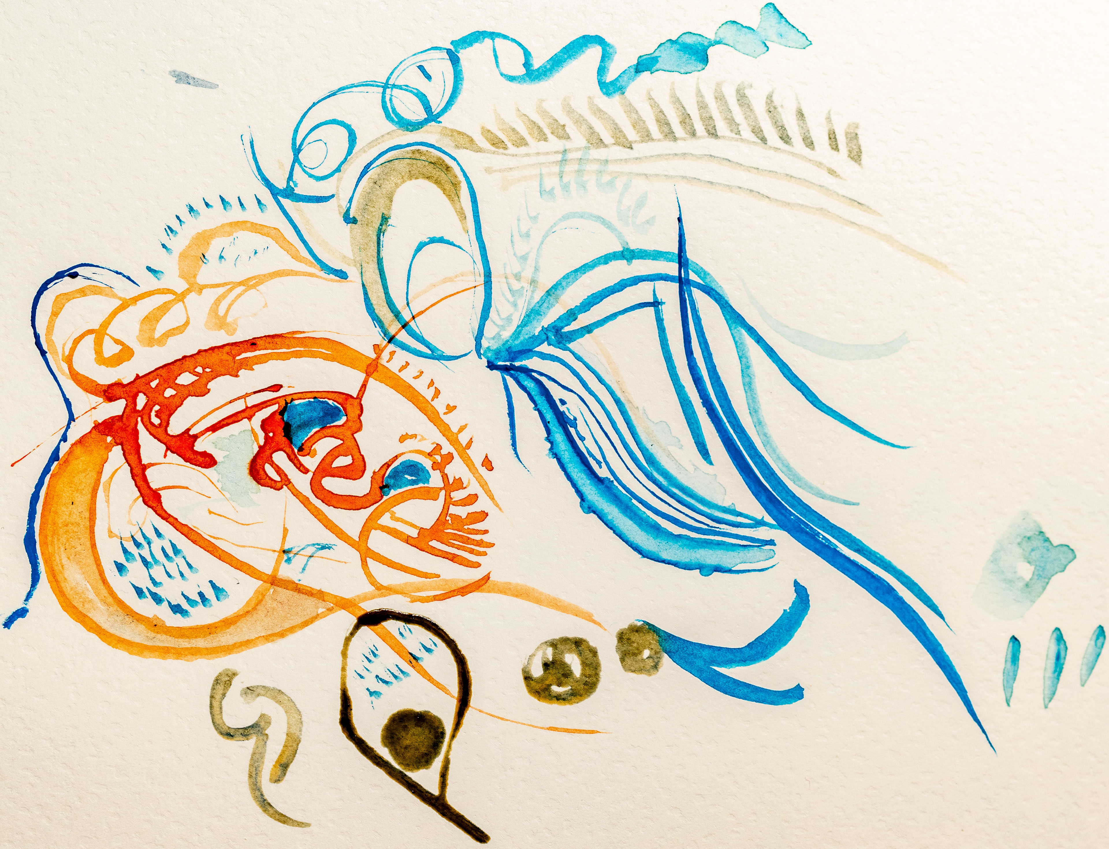 synaesthesia with watercolour drawing