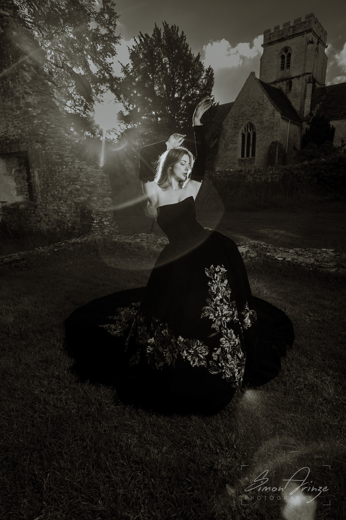 Hannah Lou - "A Midsummer Gown Affair" - Alastair Currill Group Shoot, Minster Lovell Hall - 18/06/2026 - Simon Arinze Photography