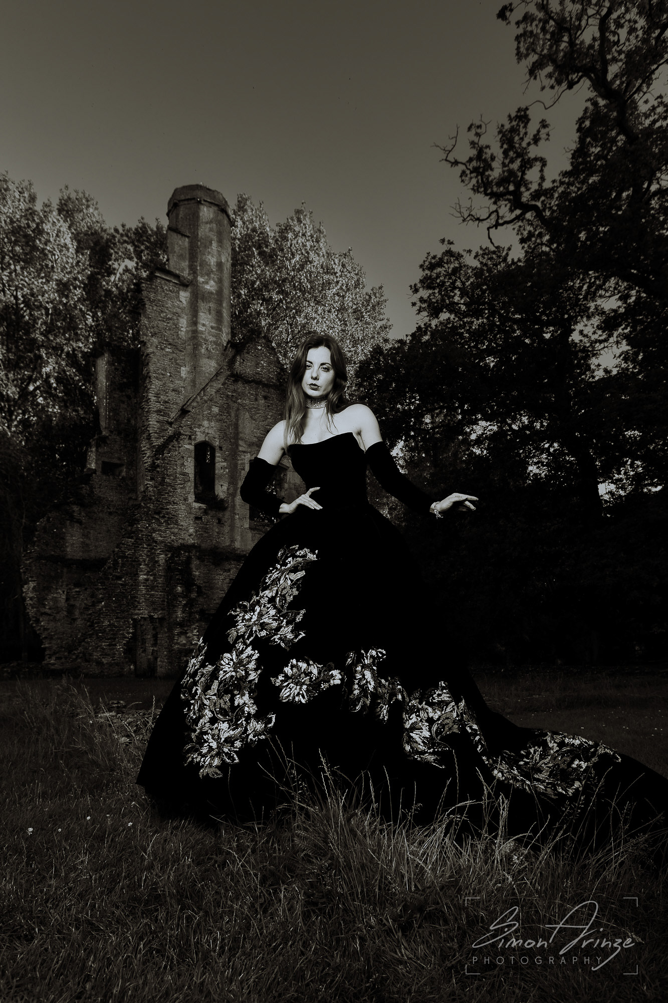 Hannah Lou - "A Midsummer Gown Affair" - Alastair Currill Group Shoot, Minster Lovell Hall - 18/06/2026 - Simon Arinze Photography