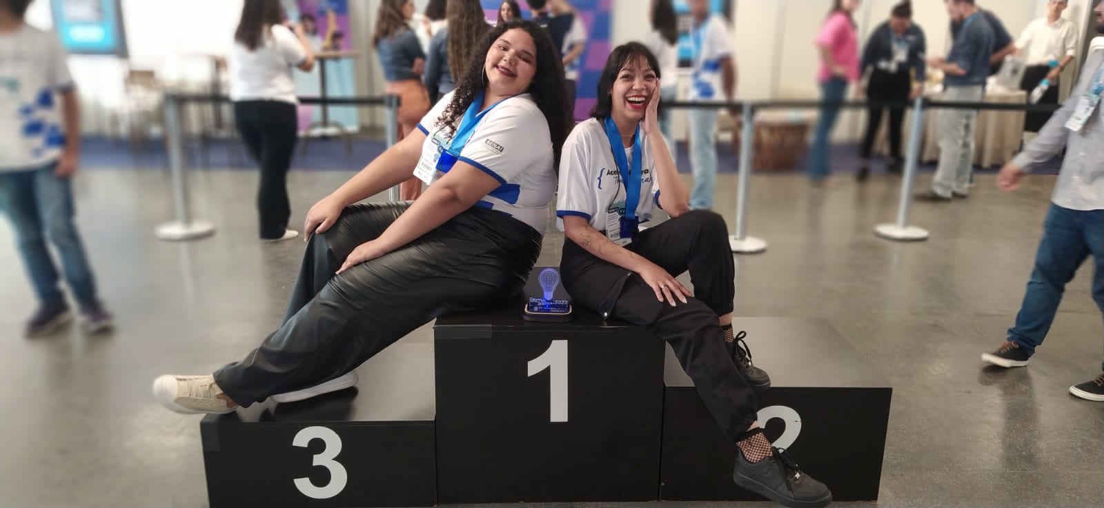 Tayohana e Maria Eduarda no 1º Lugar do pódio