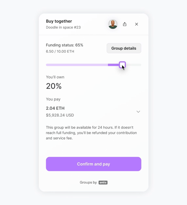 Blockchain confirmation & share