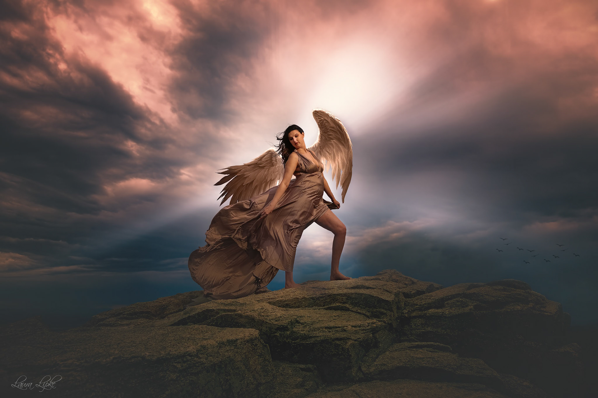 This is what I created from the original photo.