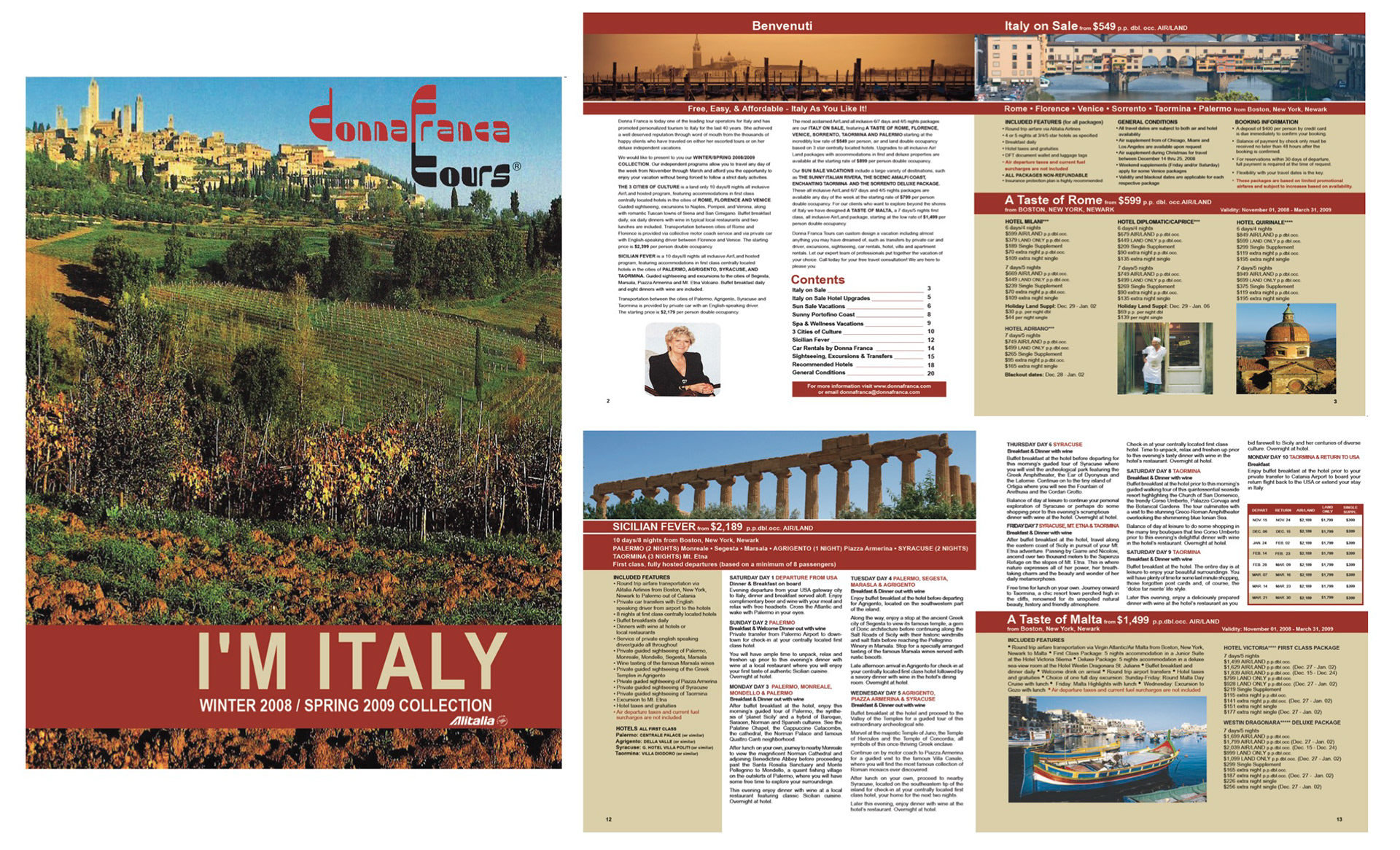 Donna Franca Travel Catalog