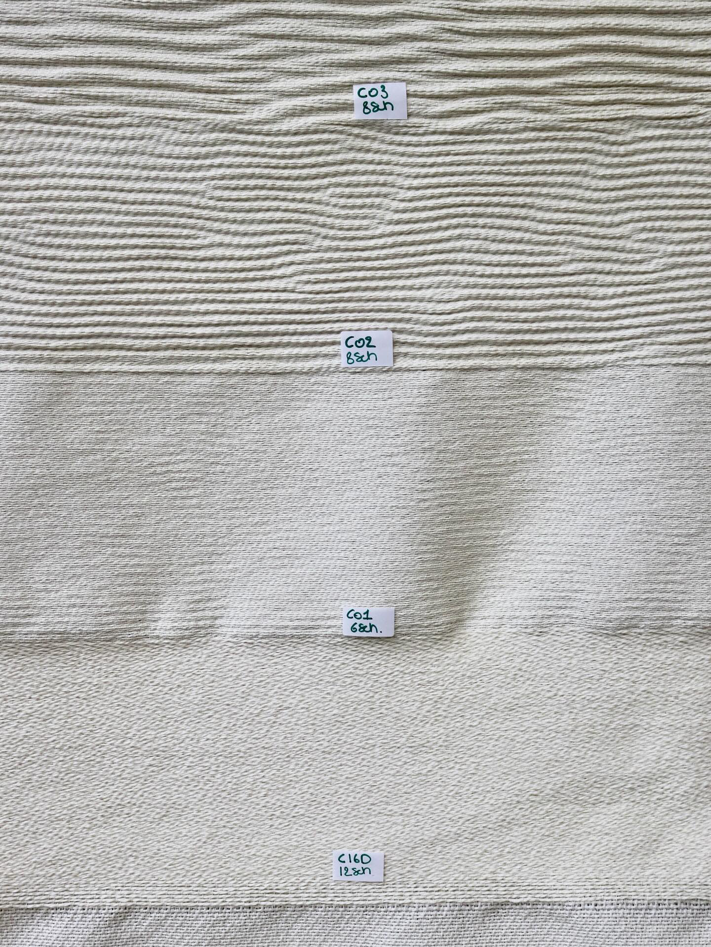 The next step in the process: weaving test samples with yarns from different sheep breeds. This helps us to explore which fabrics are best suited for various applications. Our partner in this process is B&T Textilia, a Belgian weaving mill renowned for their expertise in high-end jacquard and plain fabrics.