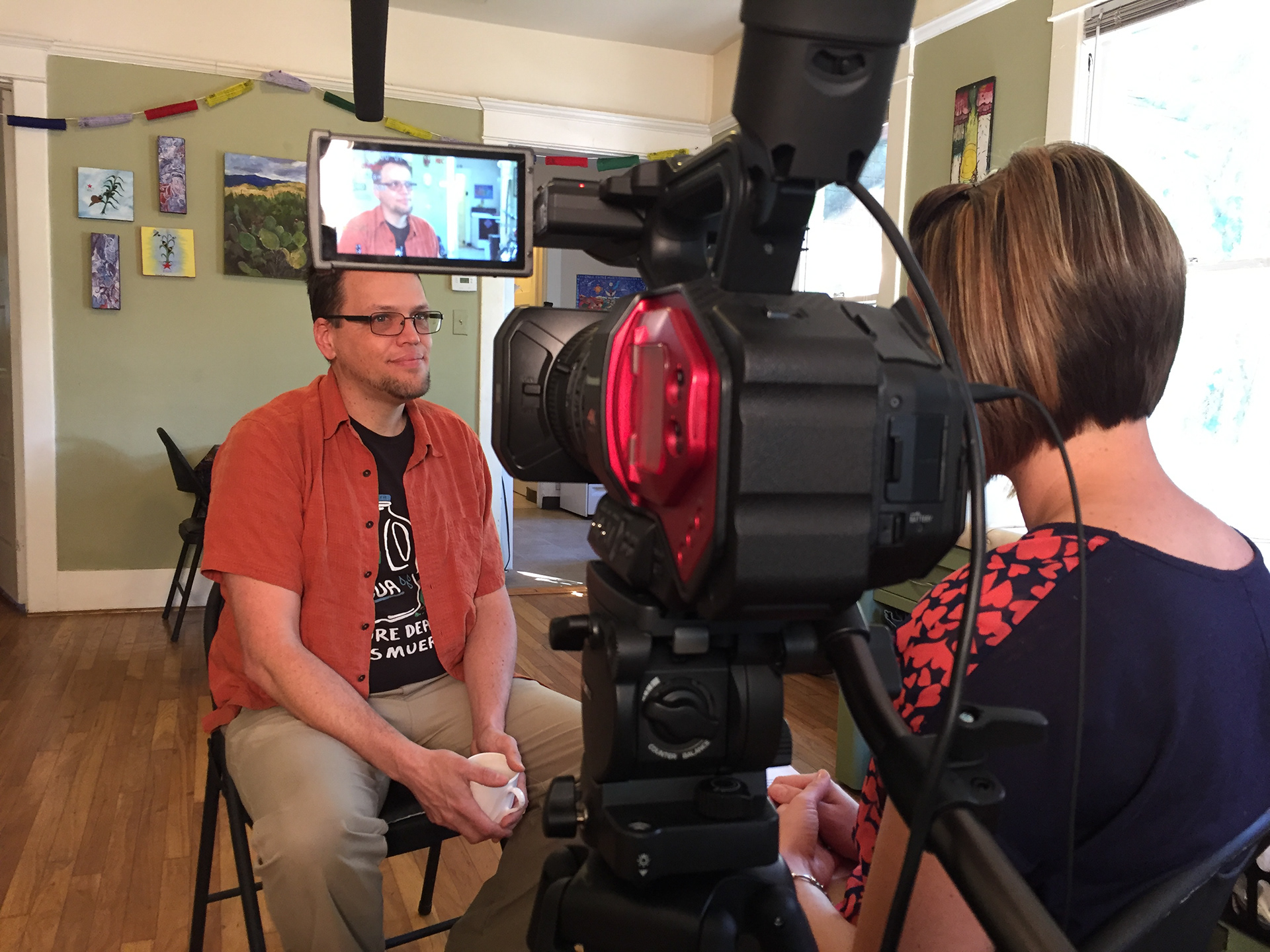 Jason Odhner was interviewed by co-producer Jessica Cvetic for over two hours in his home.