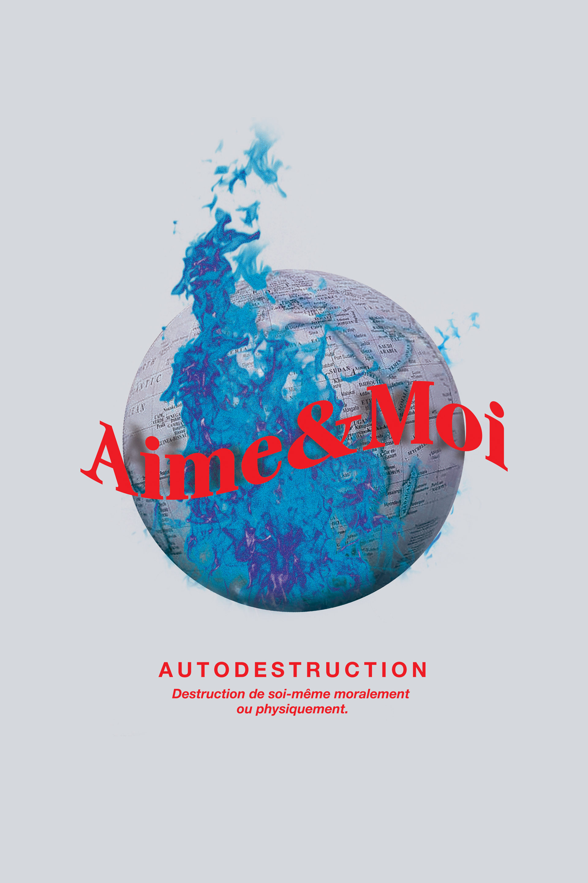 Visuel pour la collection "Autodestruction" de la marque de vêtement Aime&Moi