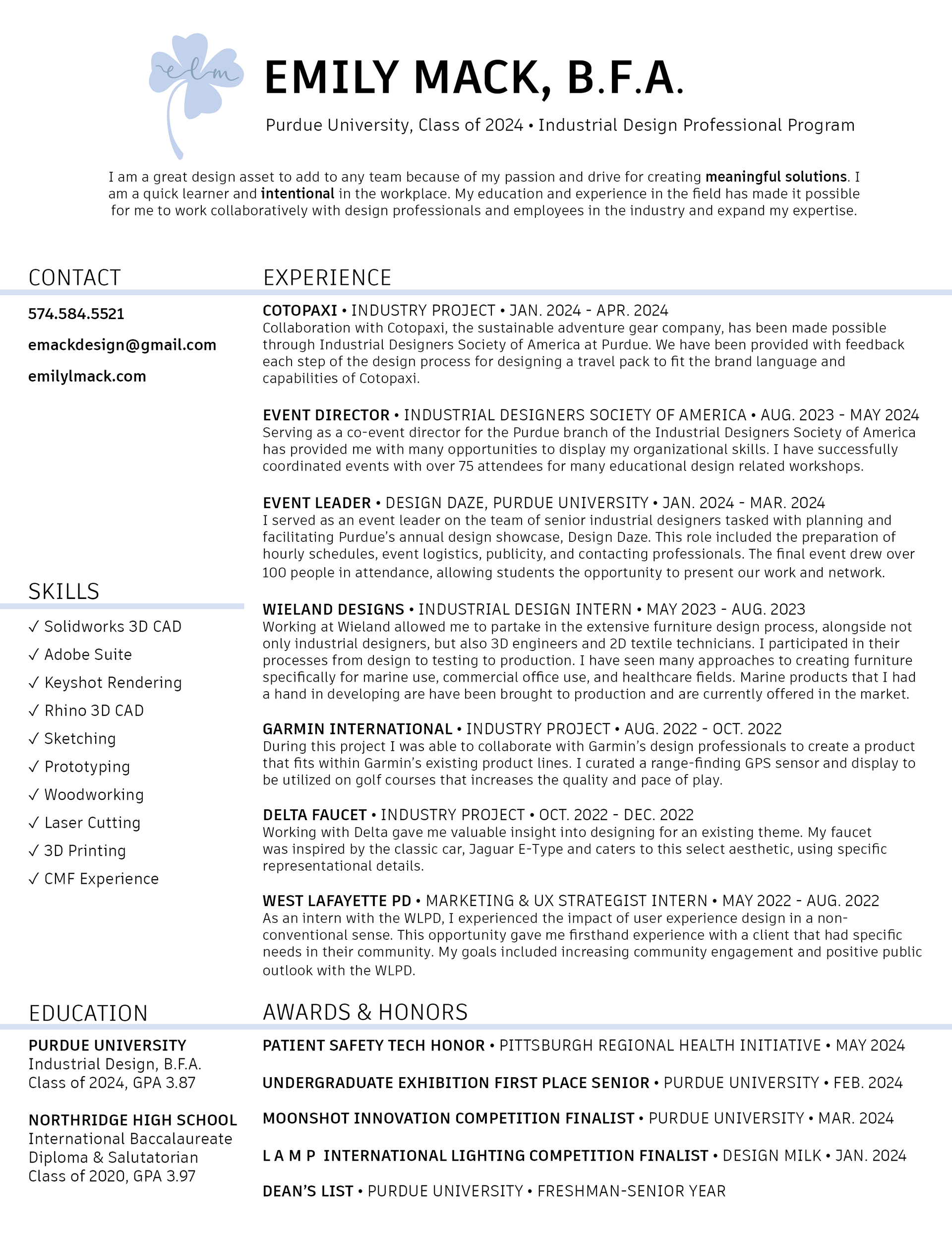 Emily Mack - Resume