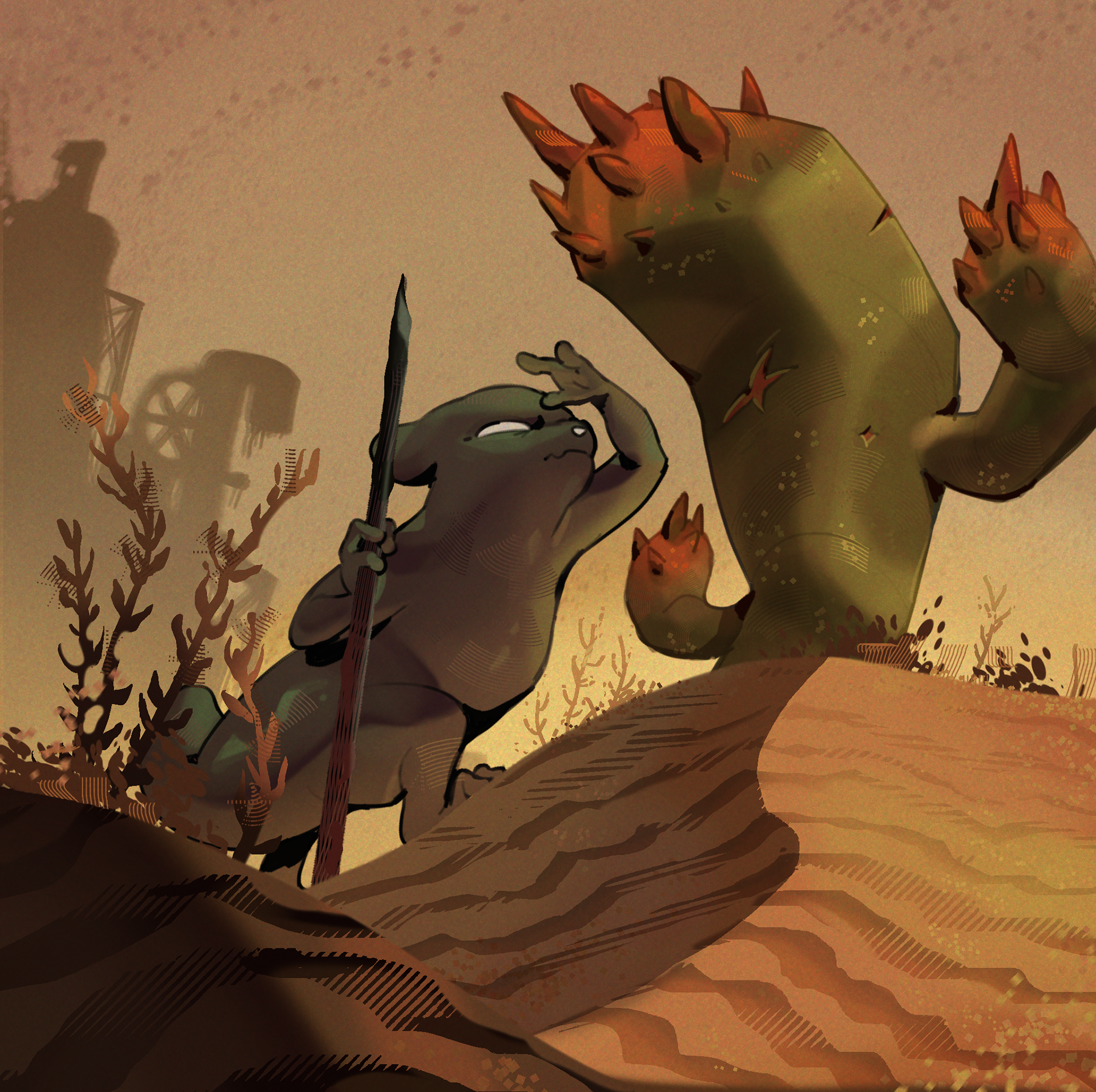 "Rain World" fan art.