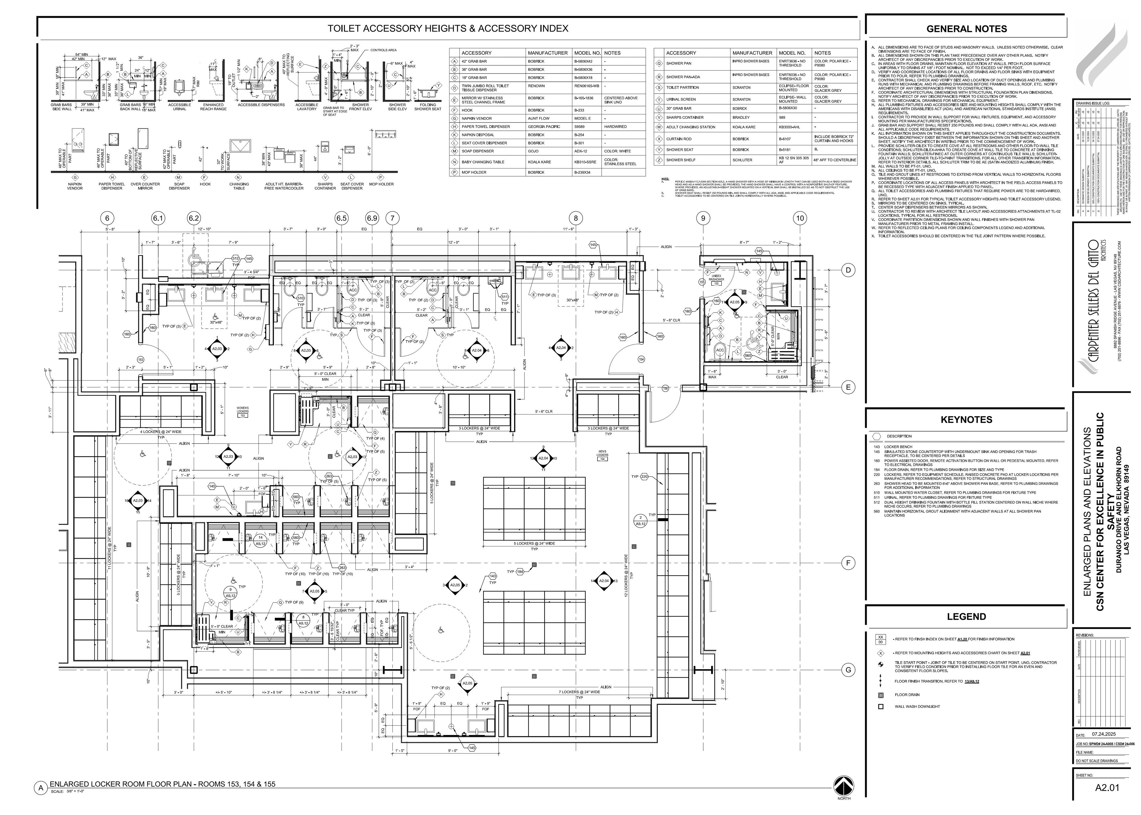 ENLARGED LOCKER ROOM PLAN