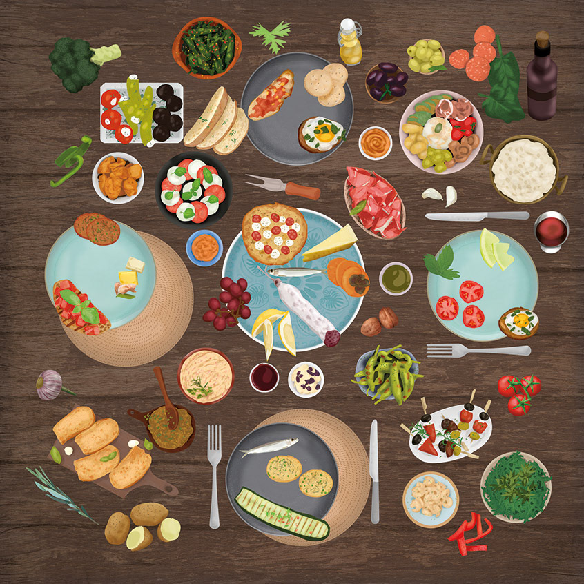 Illustration Esstisch