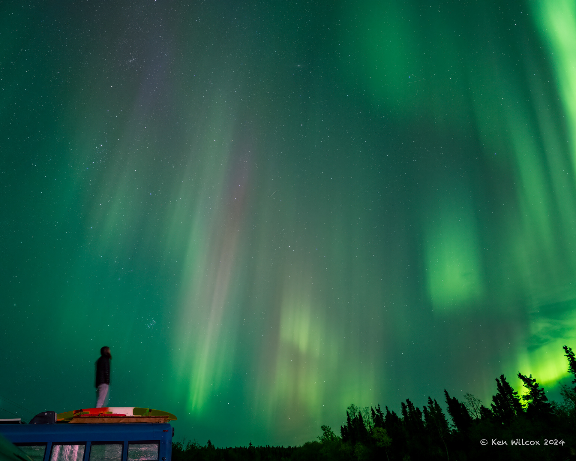 Northern Lights near Fairbanks, September 2024