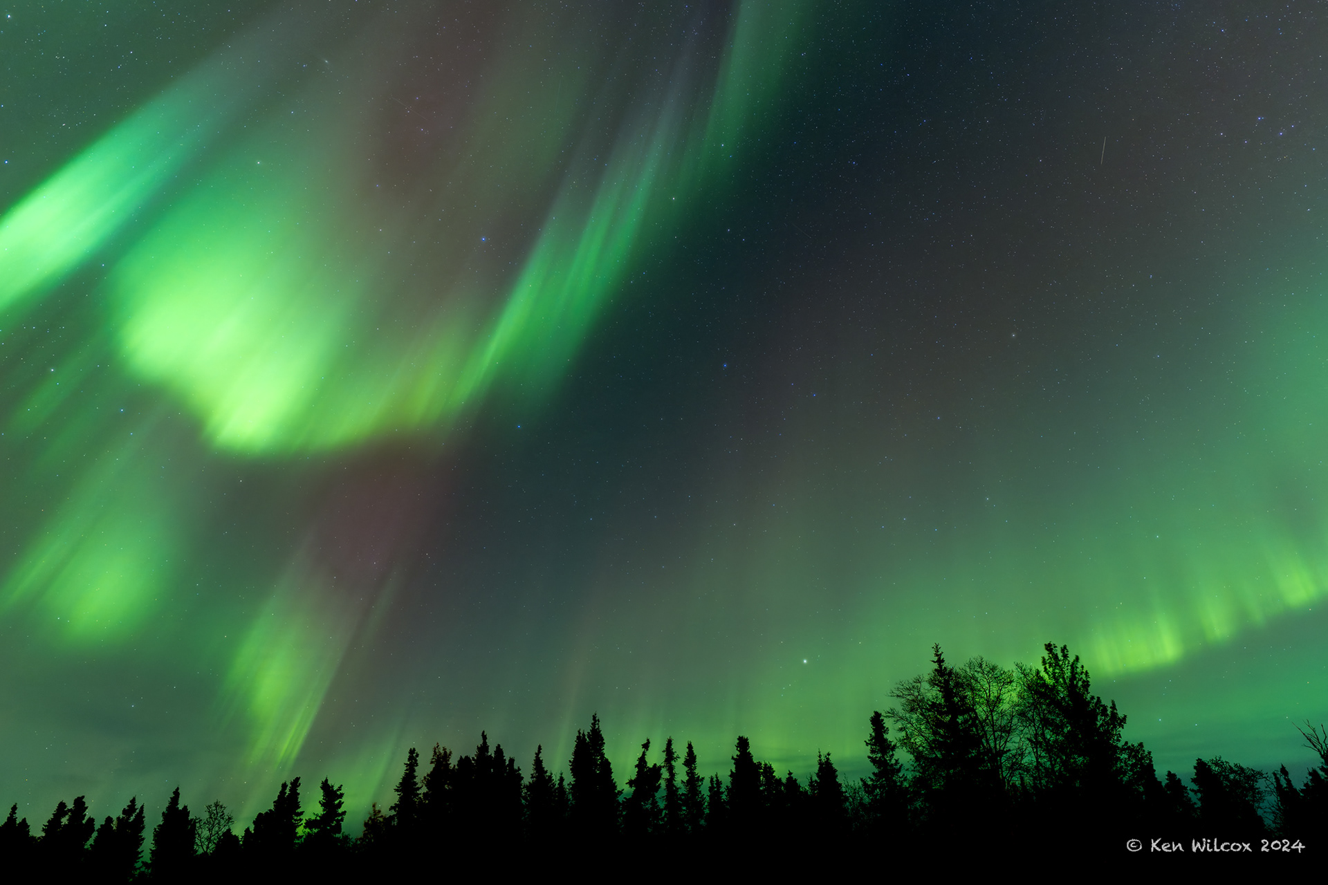 Northern Lights near Fairbanks, September 2024