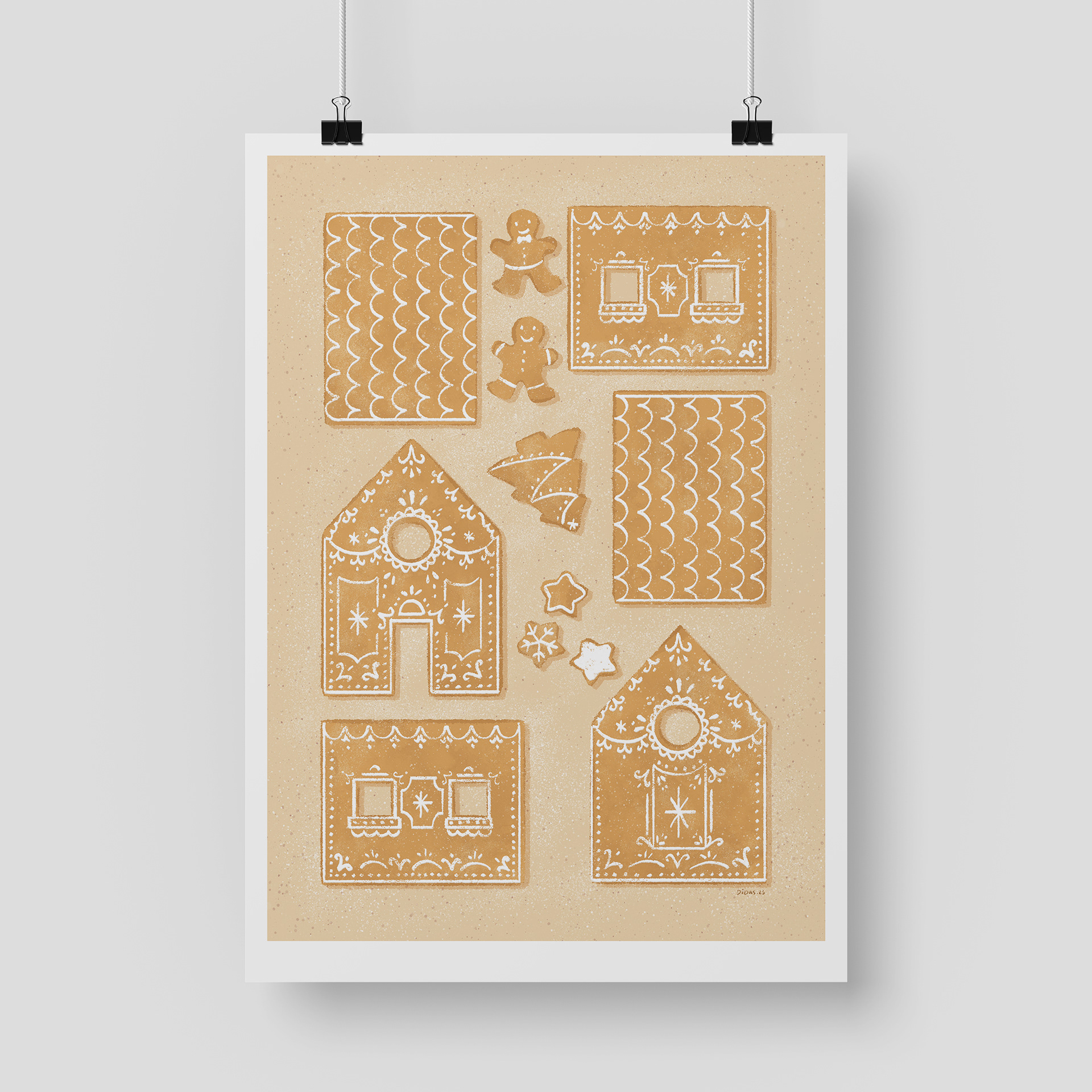 montar a casa de gengibre