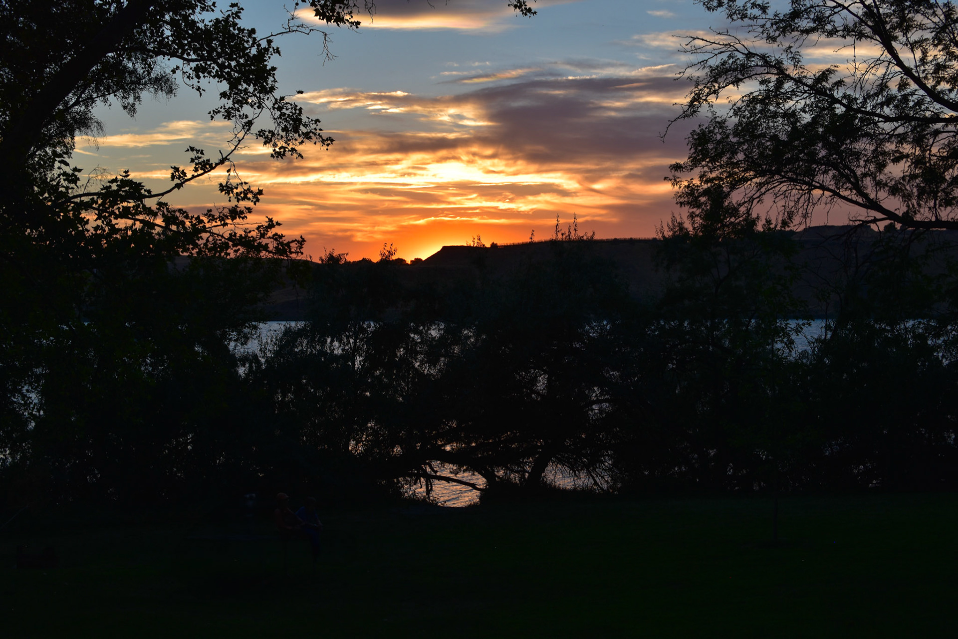 Sunset from afar, Eastern WA, 2024