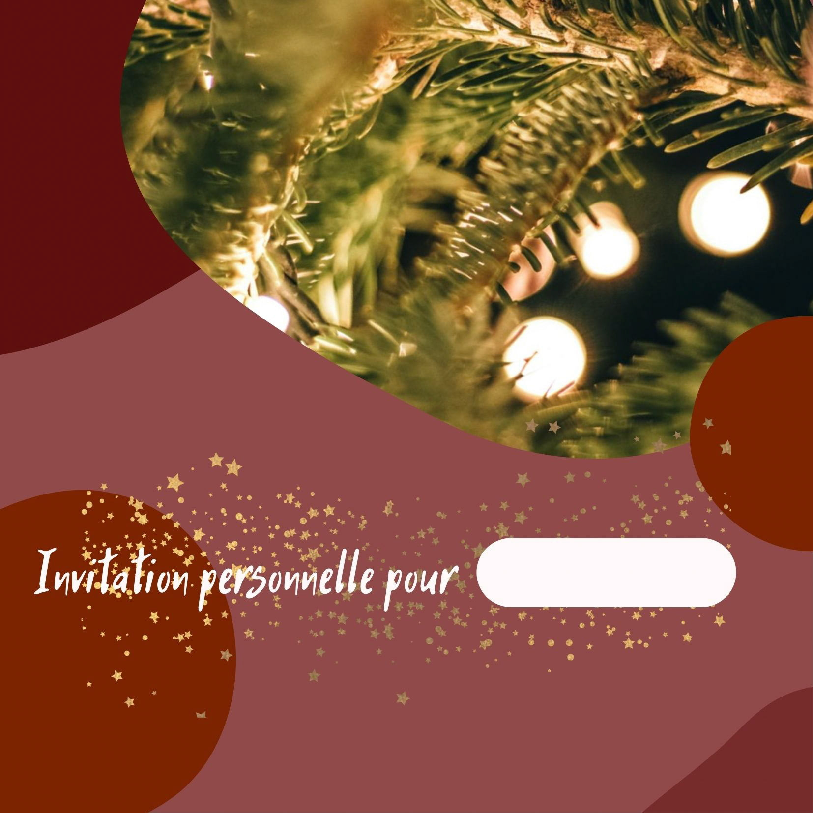 Mandaté par l'église l'Espérance à Genève, Pour faire une invitation pour une fête de noël (ceci est le verso)