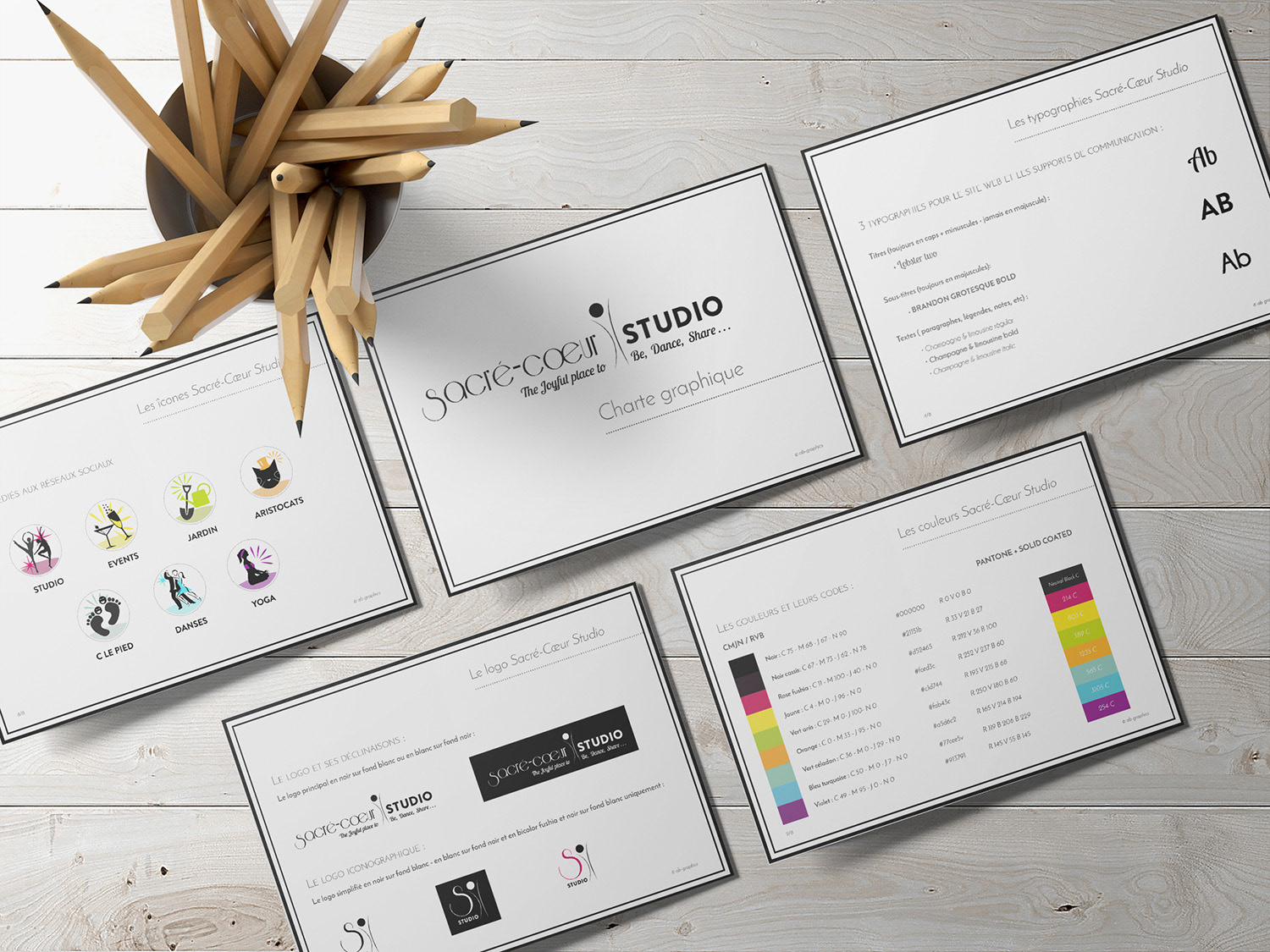 Charte graphique, quelques pages