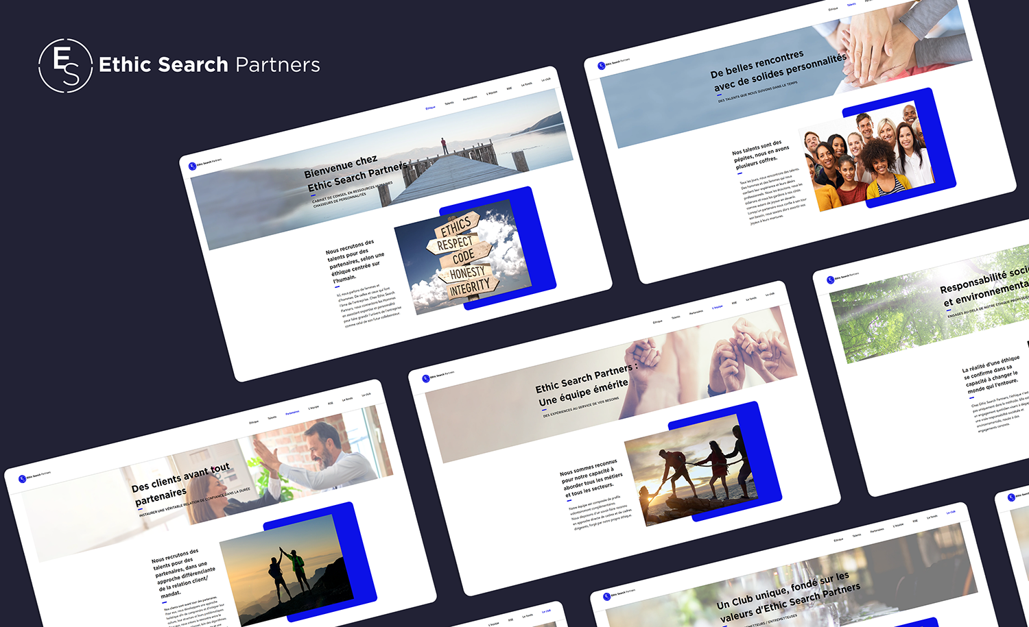 Site web du cabinet Ethic Search Partners
