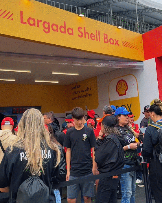 Competidores participando da Largada Shell Box