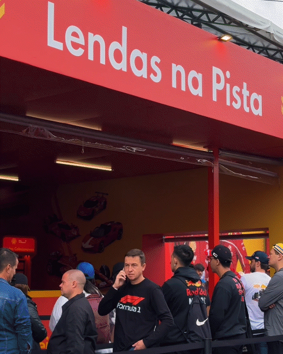 Pista física da ativação Lendas Colecionáveis