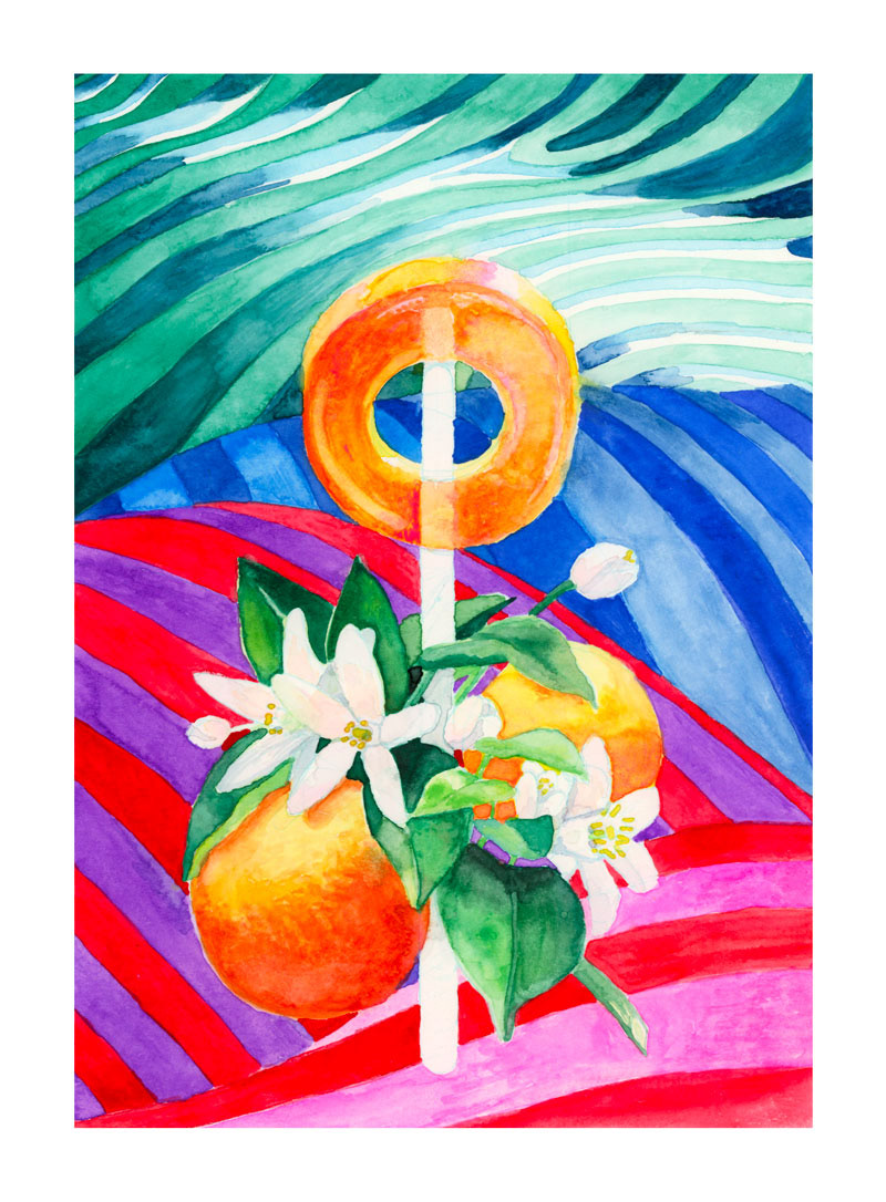 "Lollipop" Watercolour. 8.5"x11" 2020.