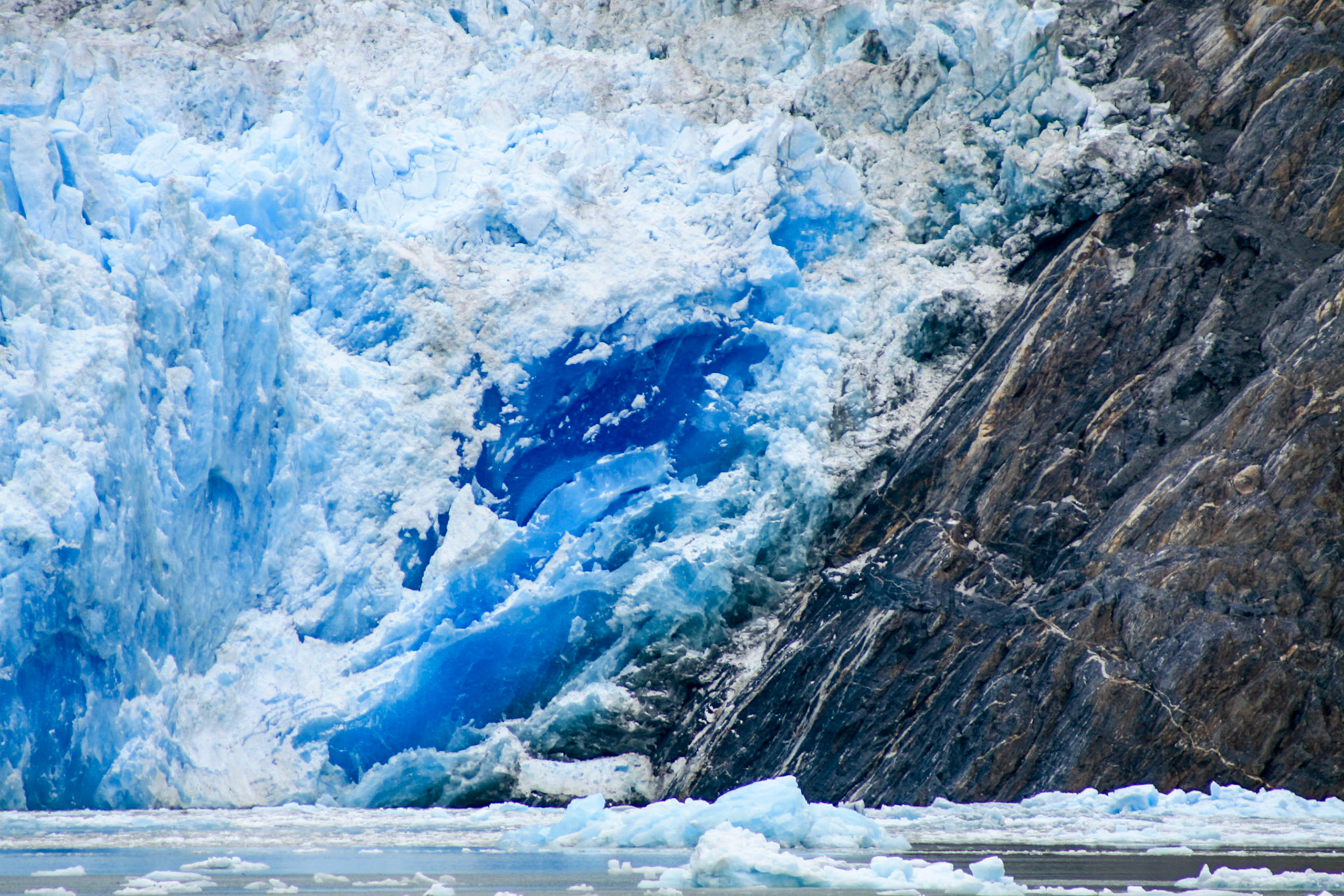 Deep Blue Ice and Rock - 4343