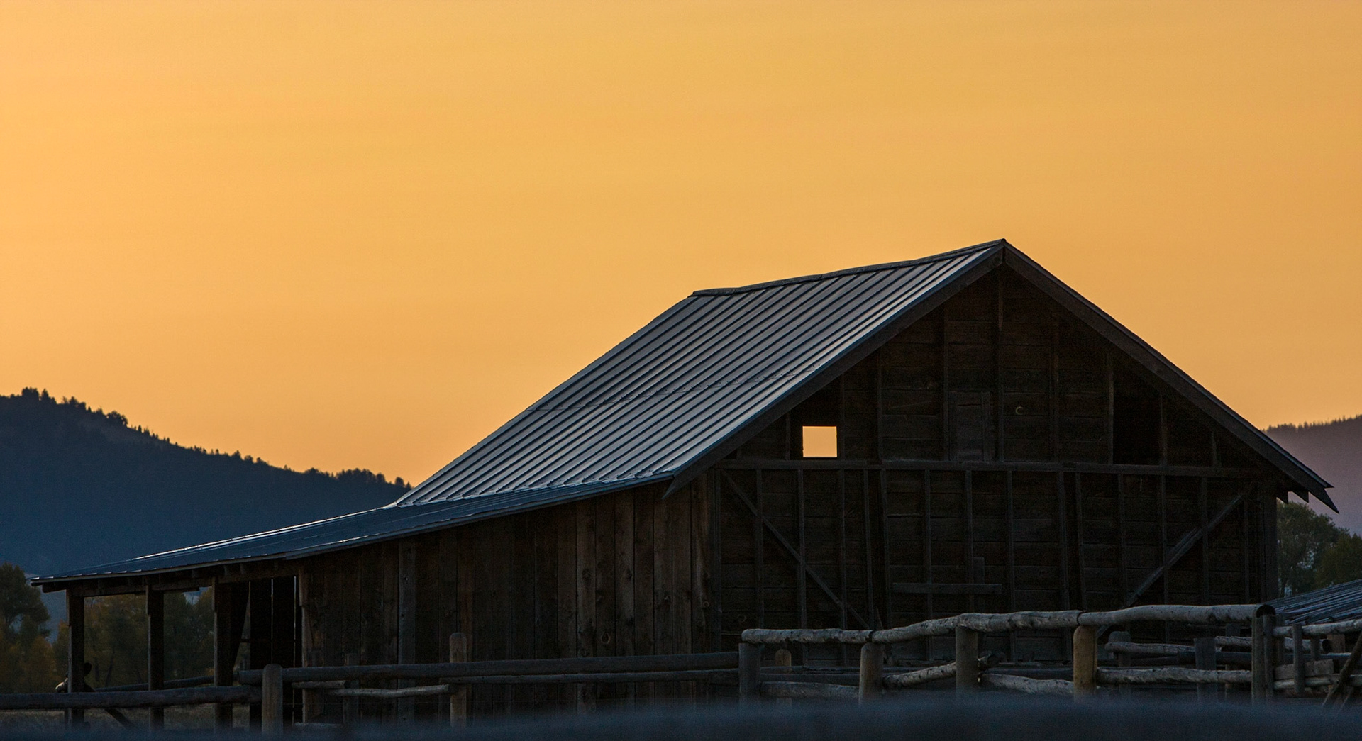 Mormon Row Barn Silhouette