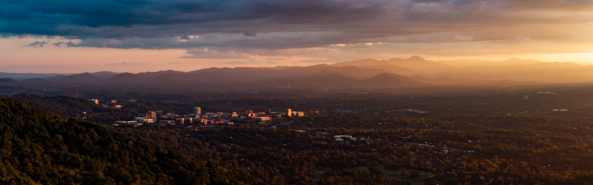 Gold Light on Asheville