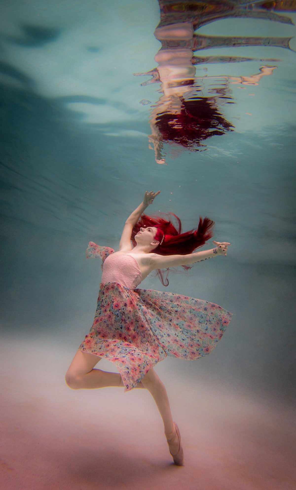 Alexandria modeling in the pool.