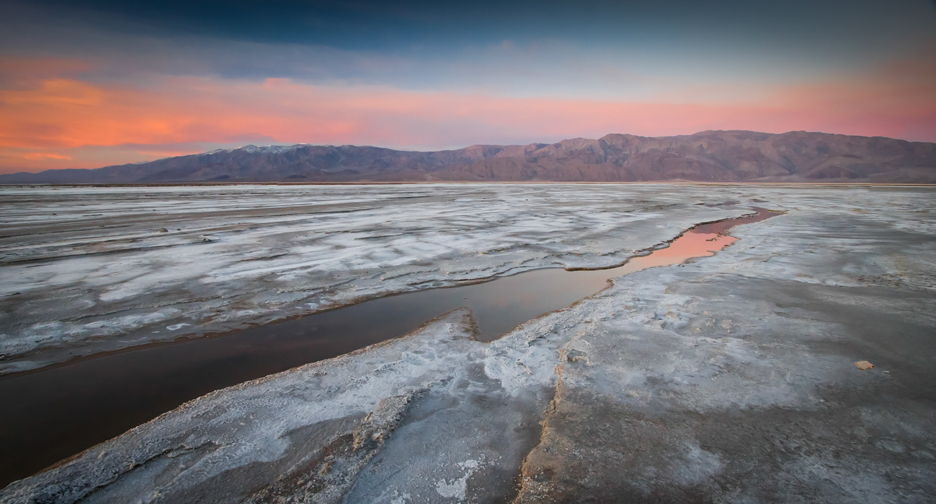 Badwater Sunset Reflections