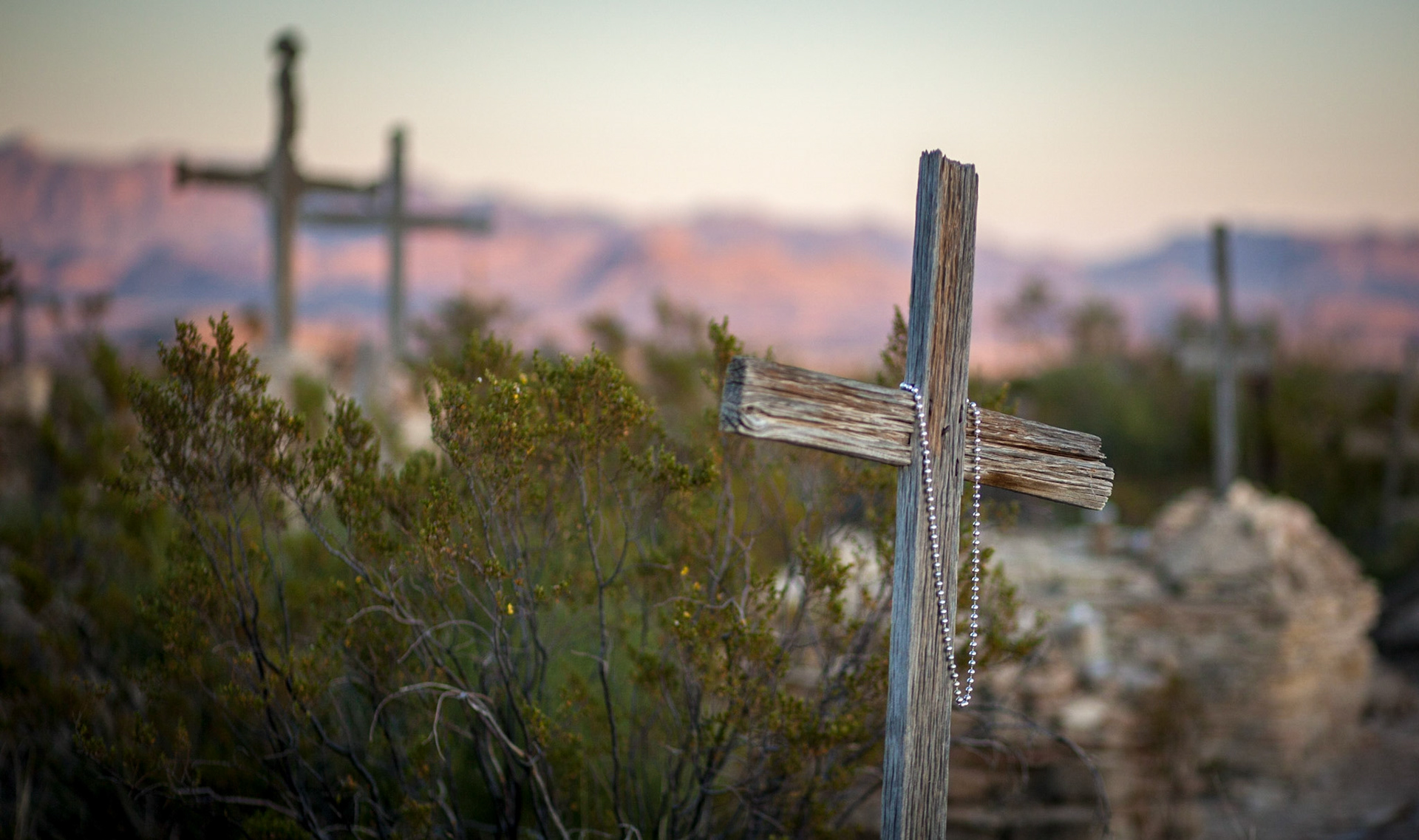 Terlingua Cross at Twilight - 1817