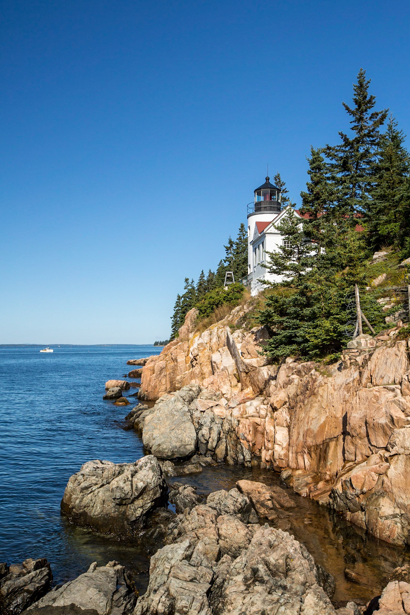 Bass Harbor Light on Granite - 1723