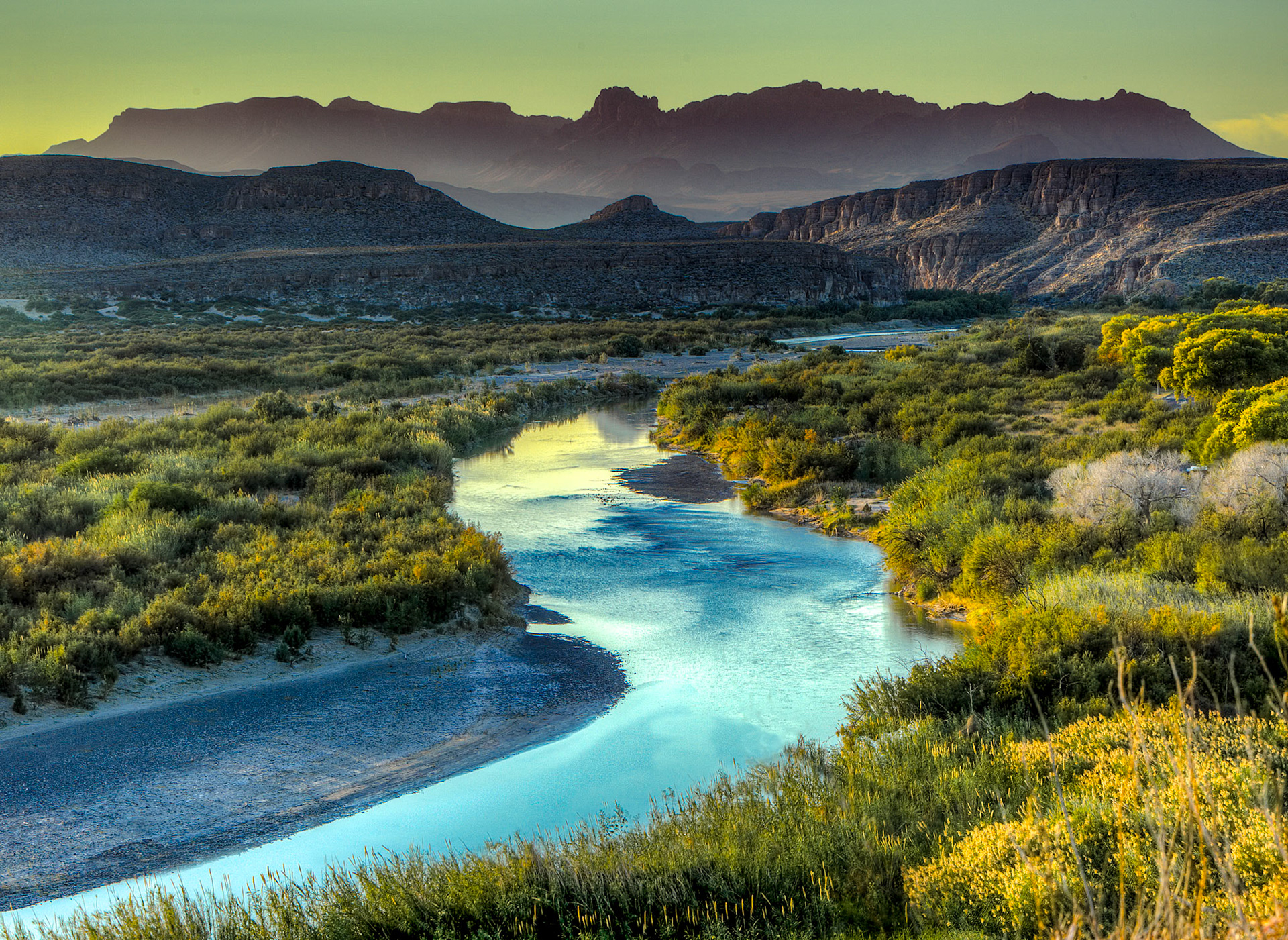 Rio Grande at Golden Hour - 1823