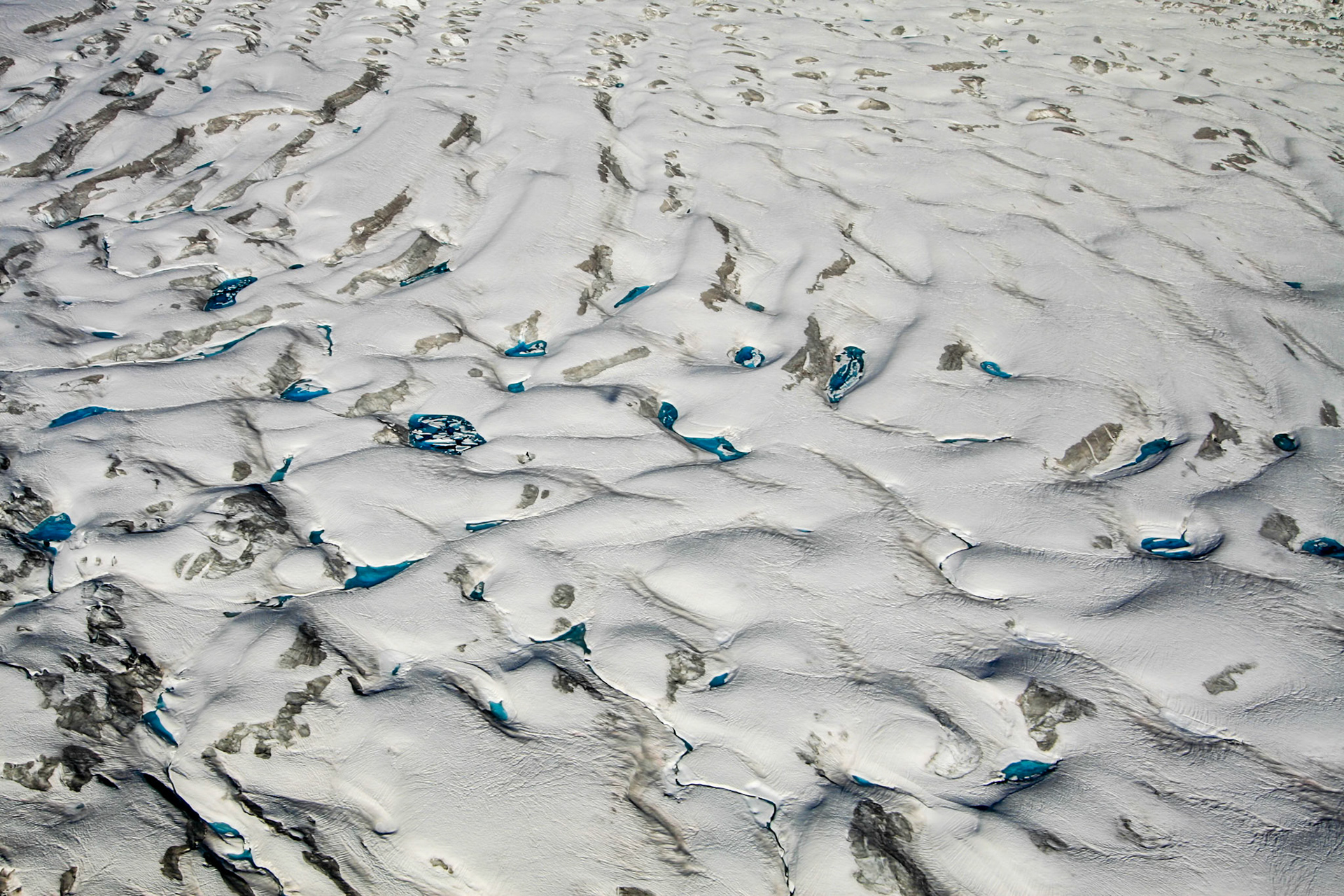 Turquoise Pools on Glacier Ice - 2221